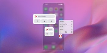 Opera browser makes it easier to interact with its AI through a new iOS widget