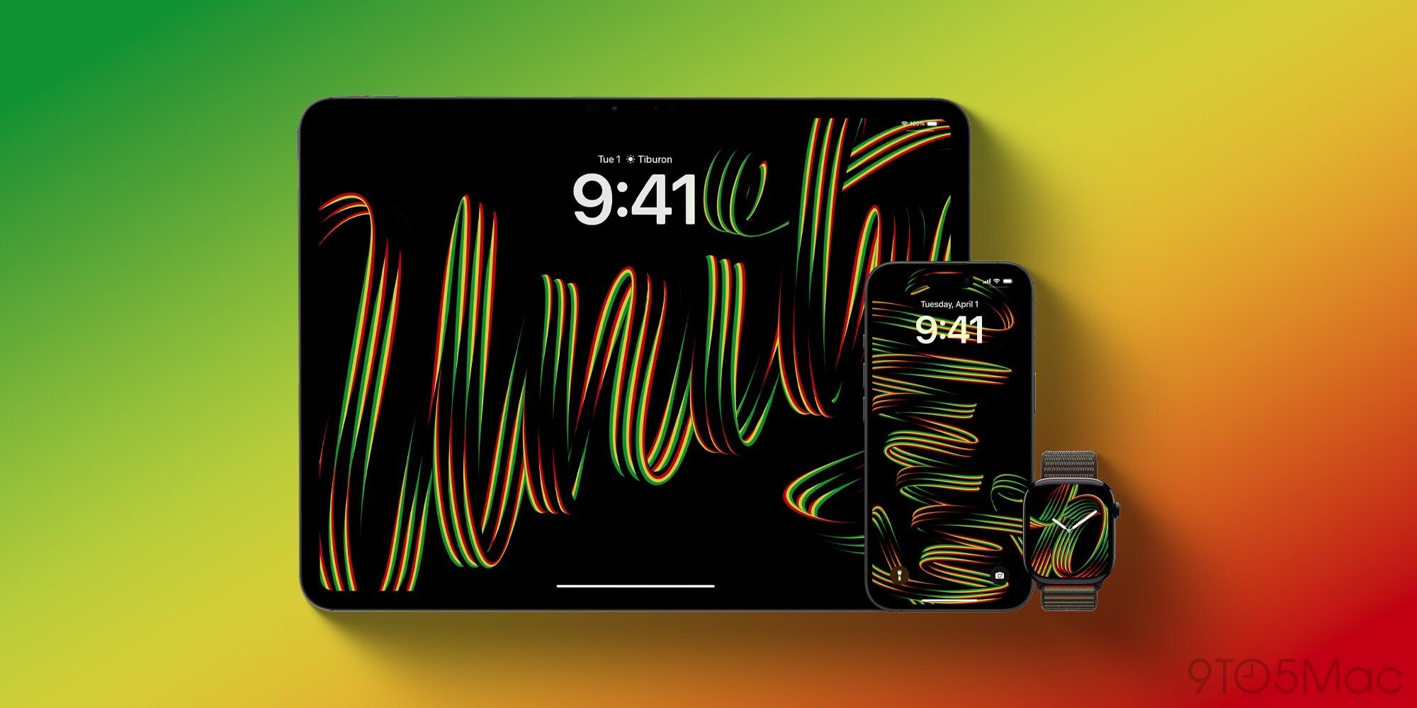 Apple представляет коллекцию Black Unity 2025: Sport Loop, циферблат и обои для iPhone/iPad