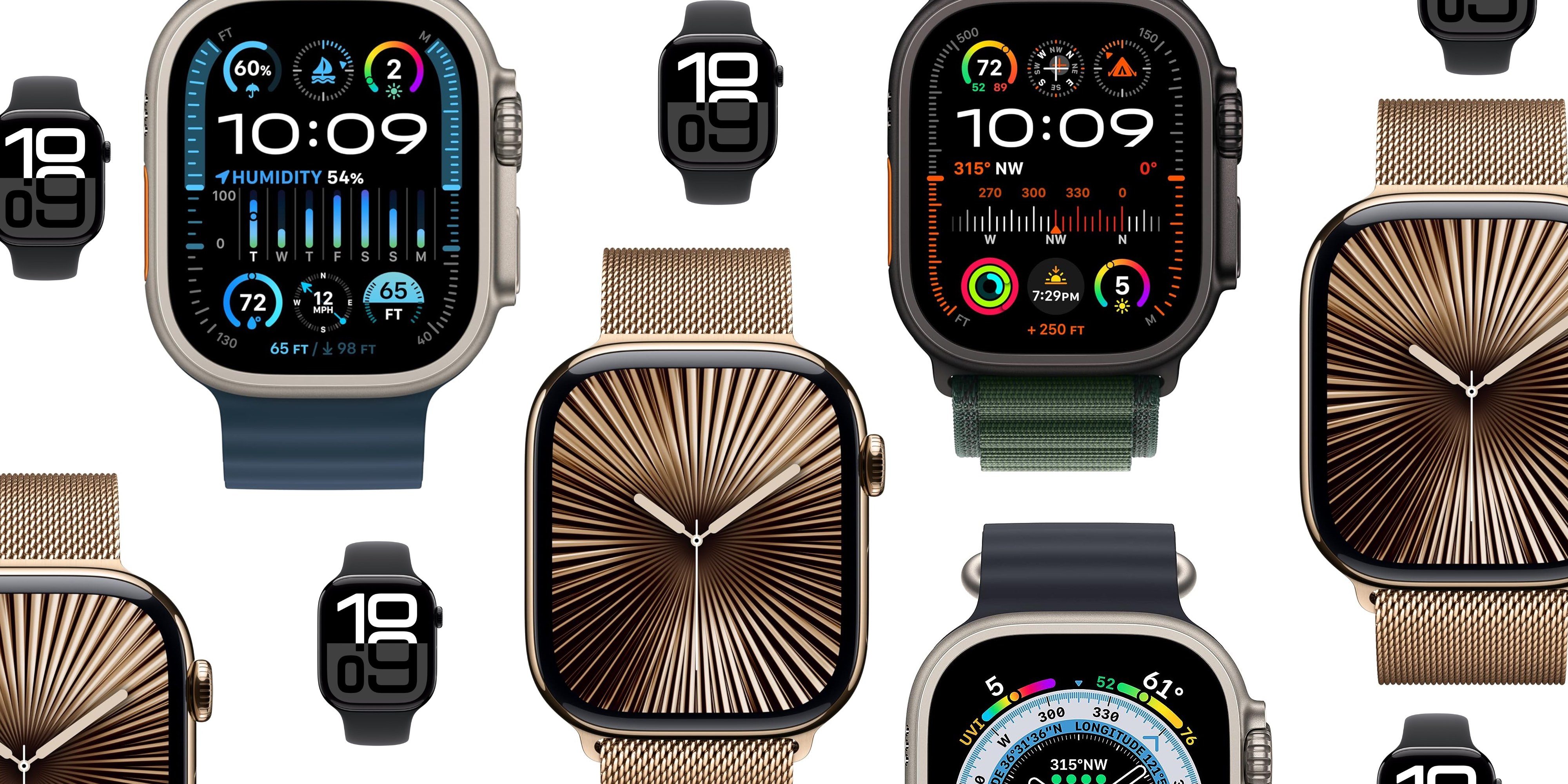 Скидки: Apple Watch Ultra 2 черного цвета со скидкой $169, золотой титановый Series 10 со скидкой $120, Trail Loop, MacBook Air от $749 и многое другое