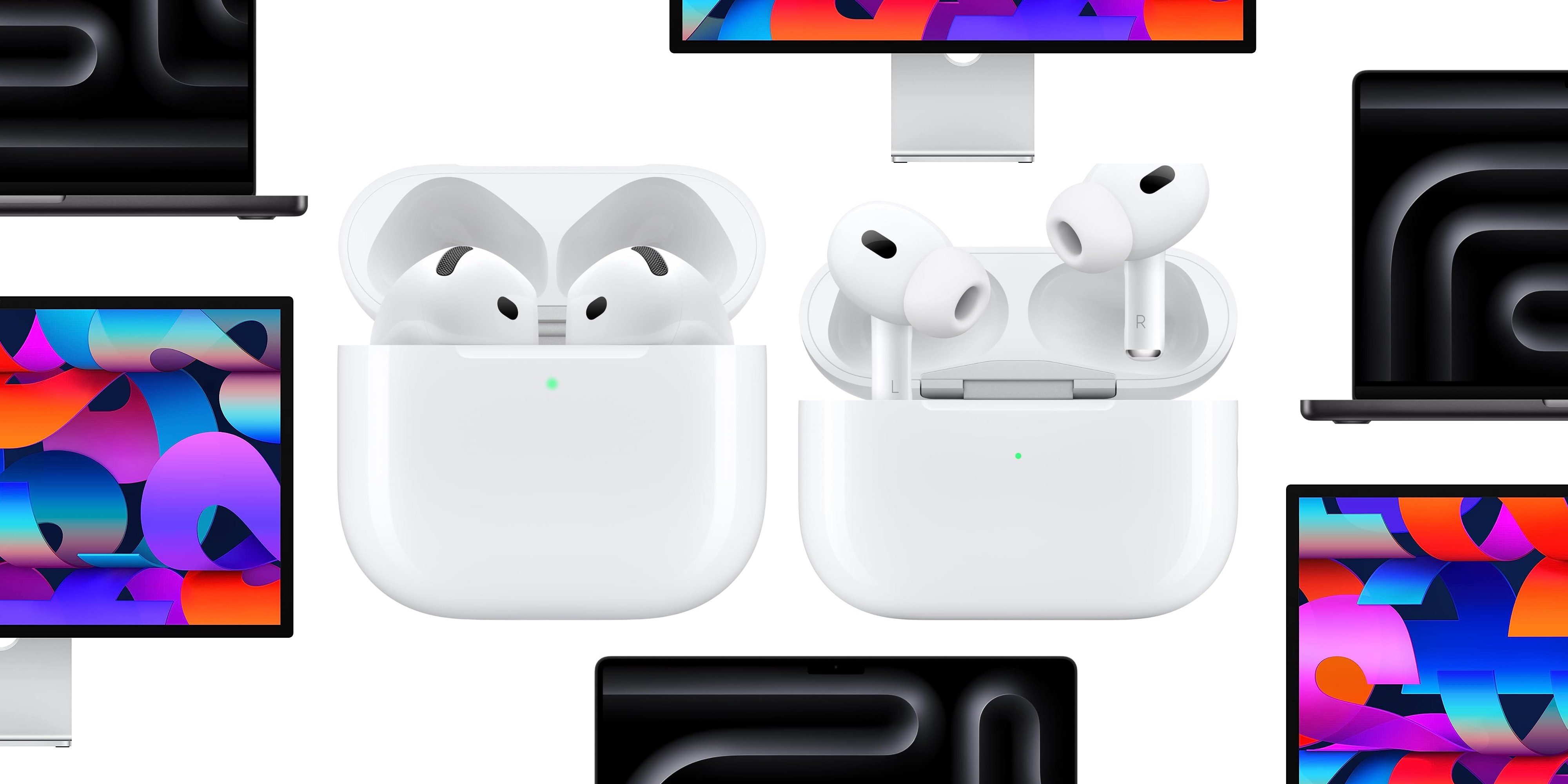 Скидки: AirPods 4 по рекордно низкой цене $100, AirPods Pro 2 за $170, MacBook Pro со скидкой $210, Apple Studio Displays и многое другое