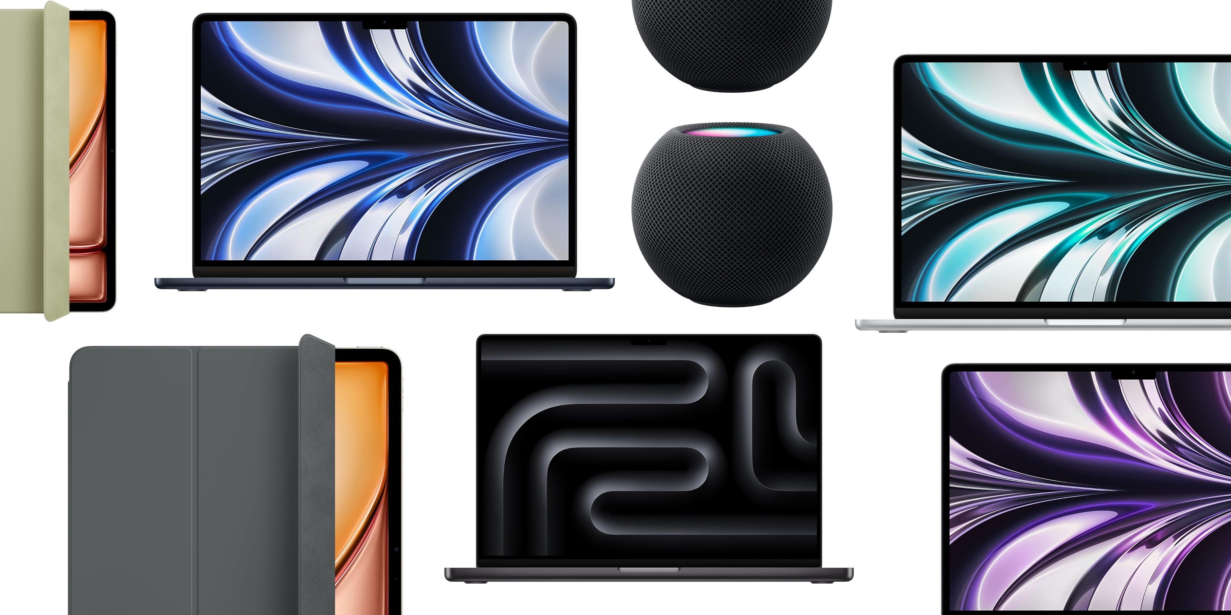 Скидки: MacBook Pro M4 1 ТБ со скидкой 250 долларов, MacBook Air M2 от 749 долларов, HomePod mini Midnight, Smart Folio со скидкой 25% и другие