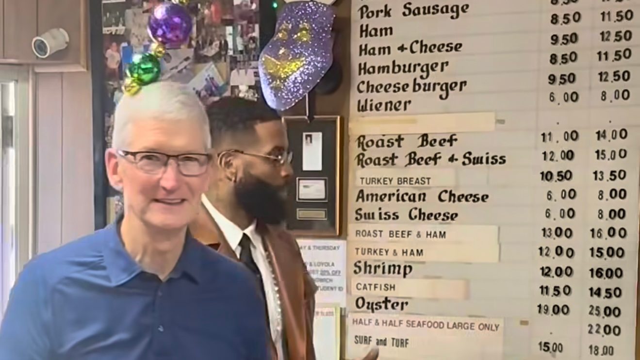Тим Кук знакомится с культурой Нового Орлеана вместе с OBJ перед шоу Apple Music на Супербоуле