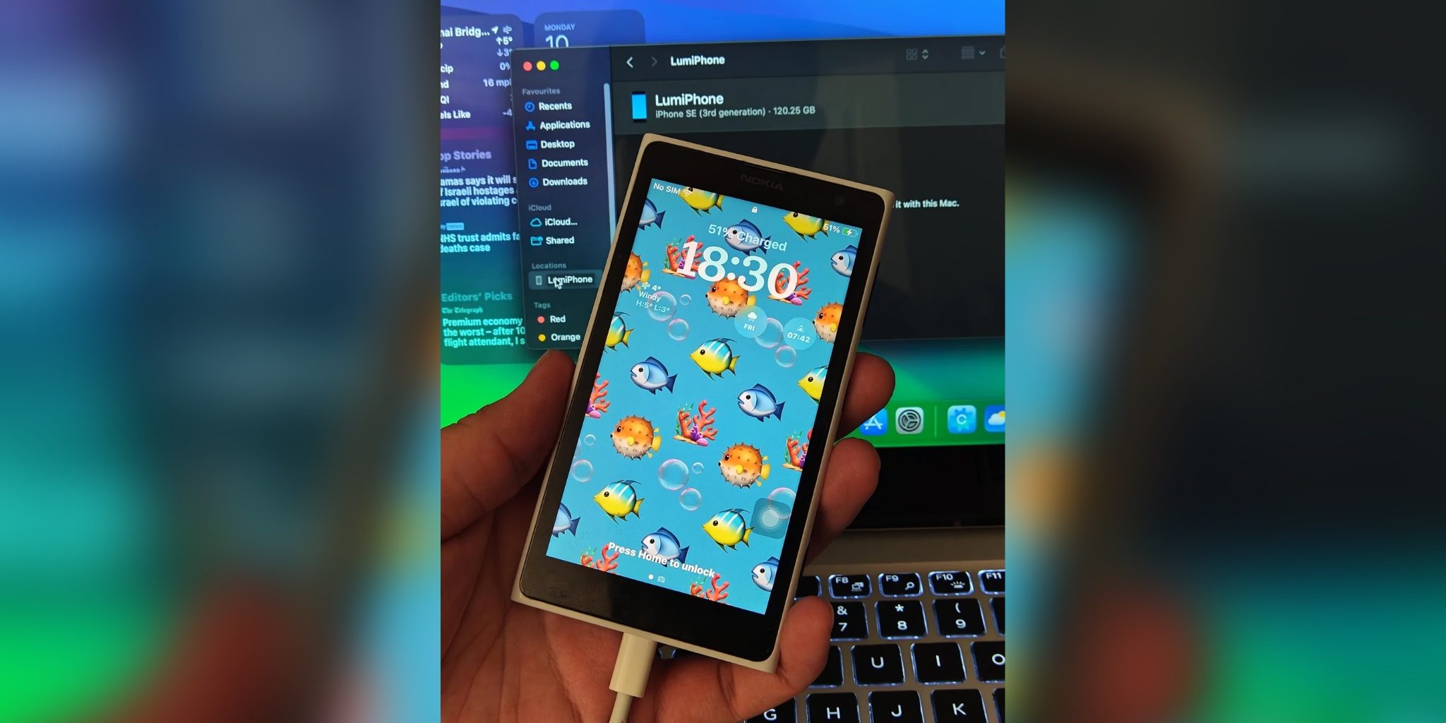 Впечатляющий аппаратный мод демонстрирует iPhone SE 3 в корпусе Windows Phone