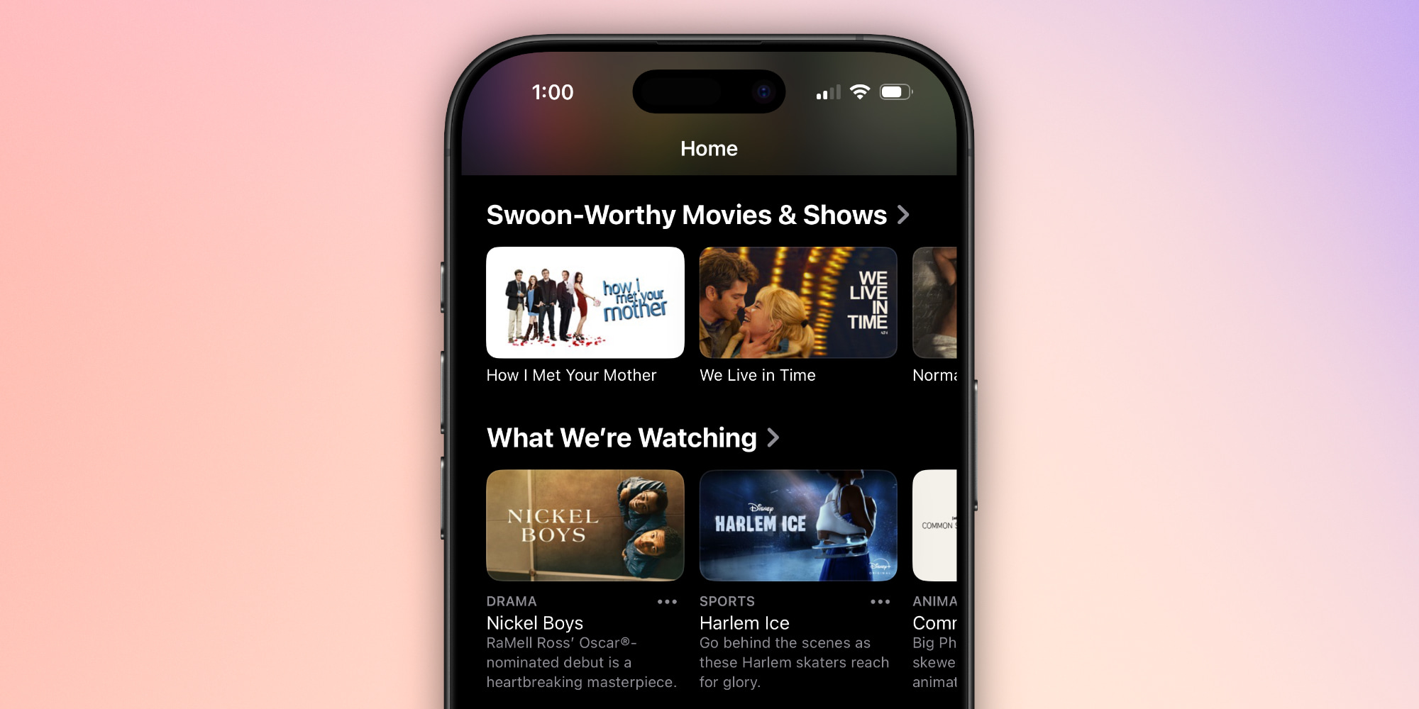 Apple TV app for iPhone