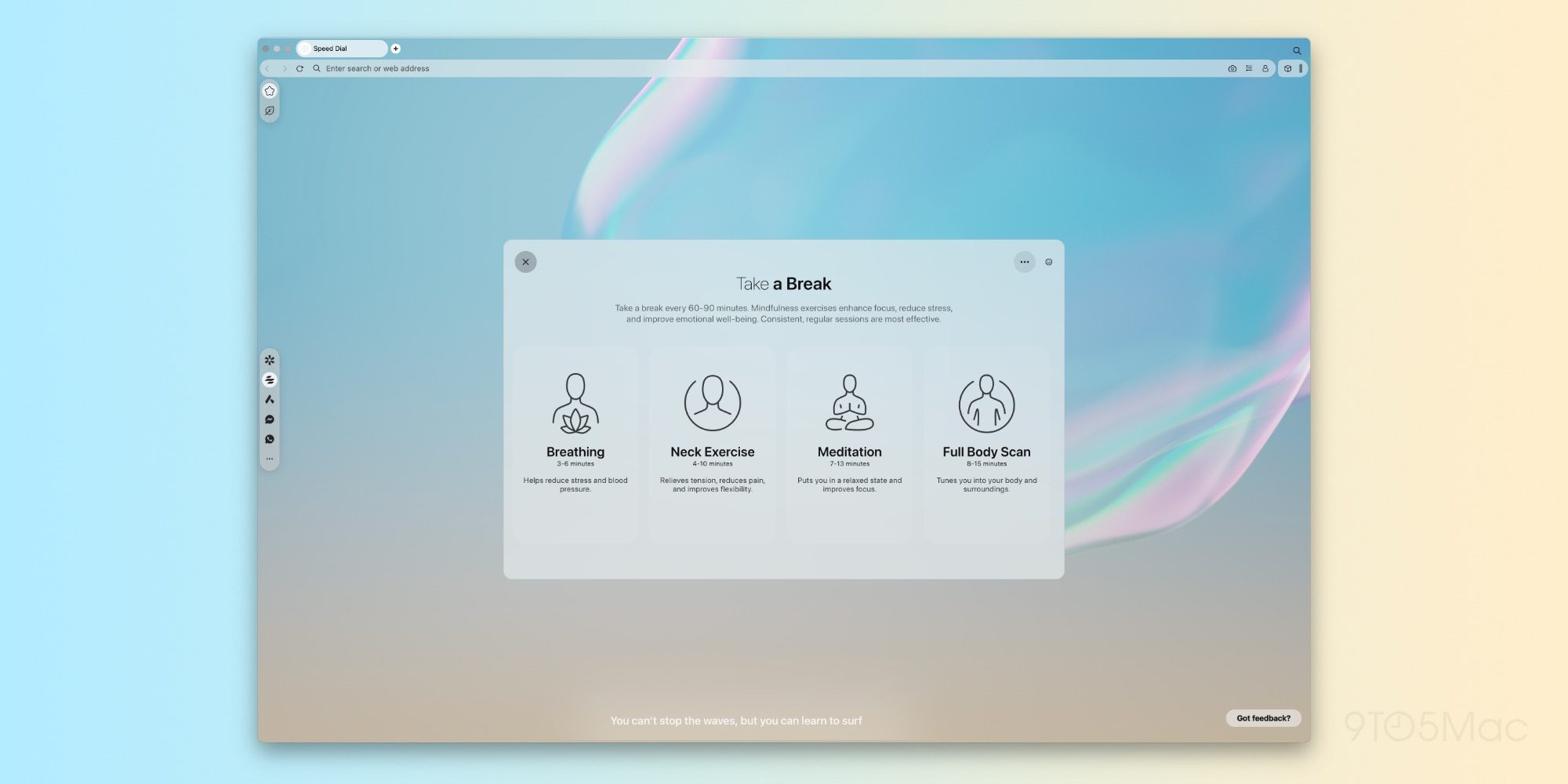 Opera Air — новый веб-браузер со встроенными функциями осознанности