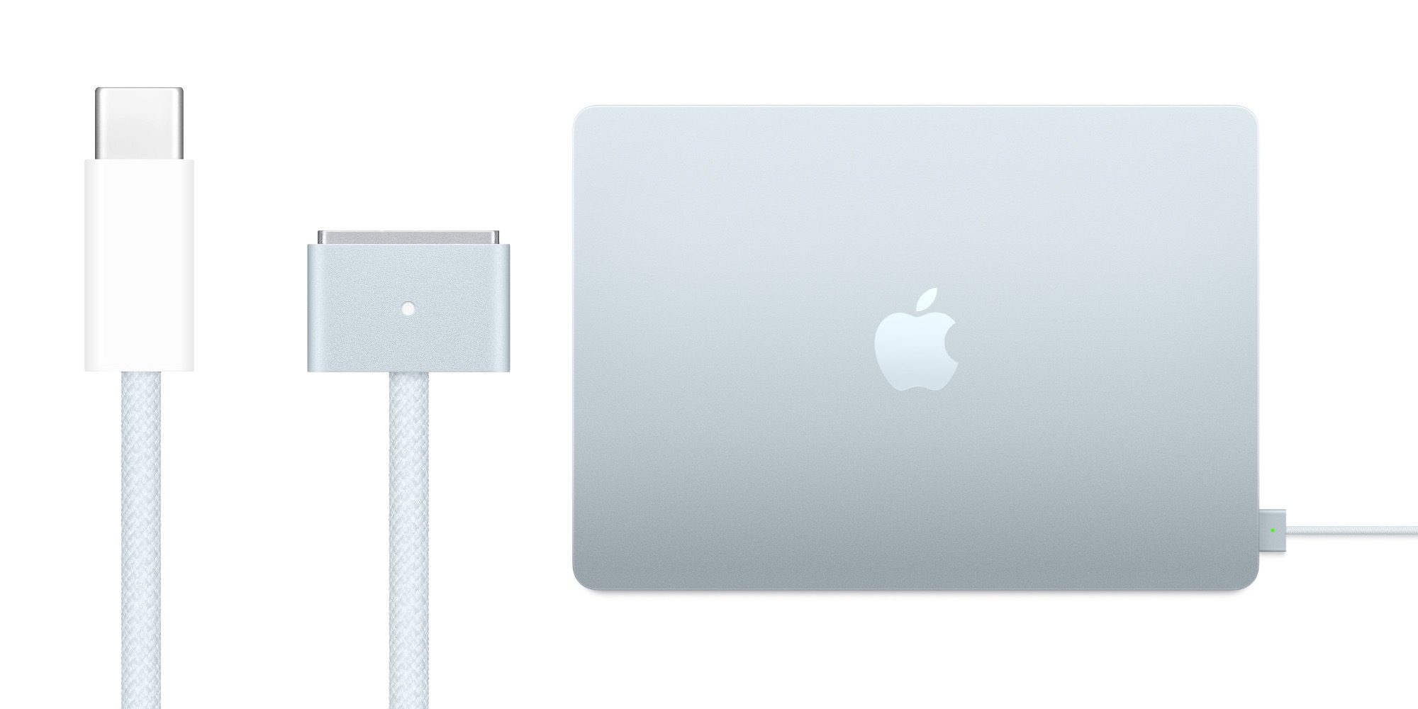 PSA: Теперь можно купить кабель USB-C — MagSafe 3 небесно-голубого цвета для вашего MacBook