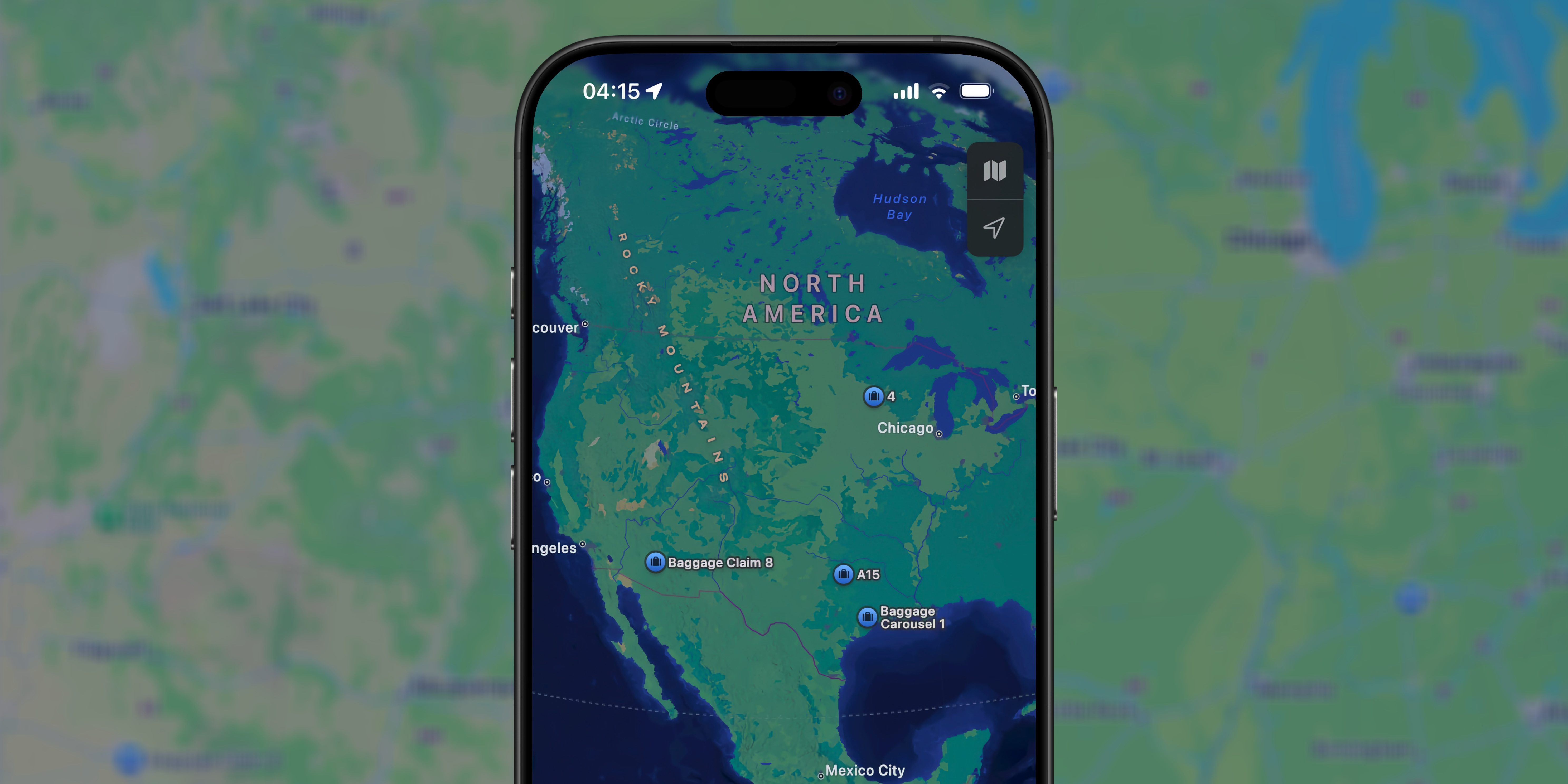В Apple Maps появилась ошибка, случайным образом отображающая метки зон выдачи багажа в аэропортах