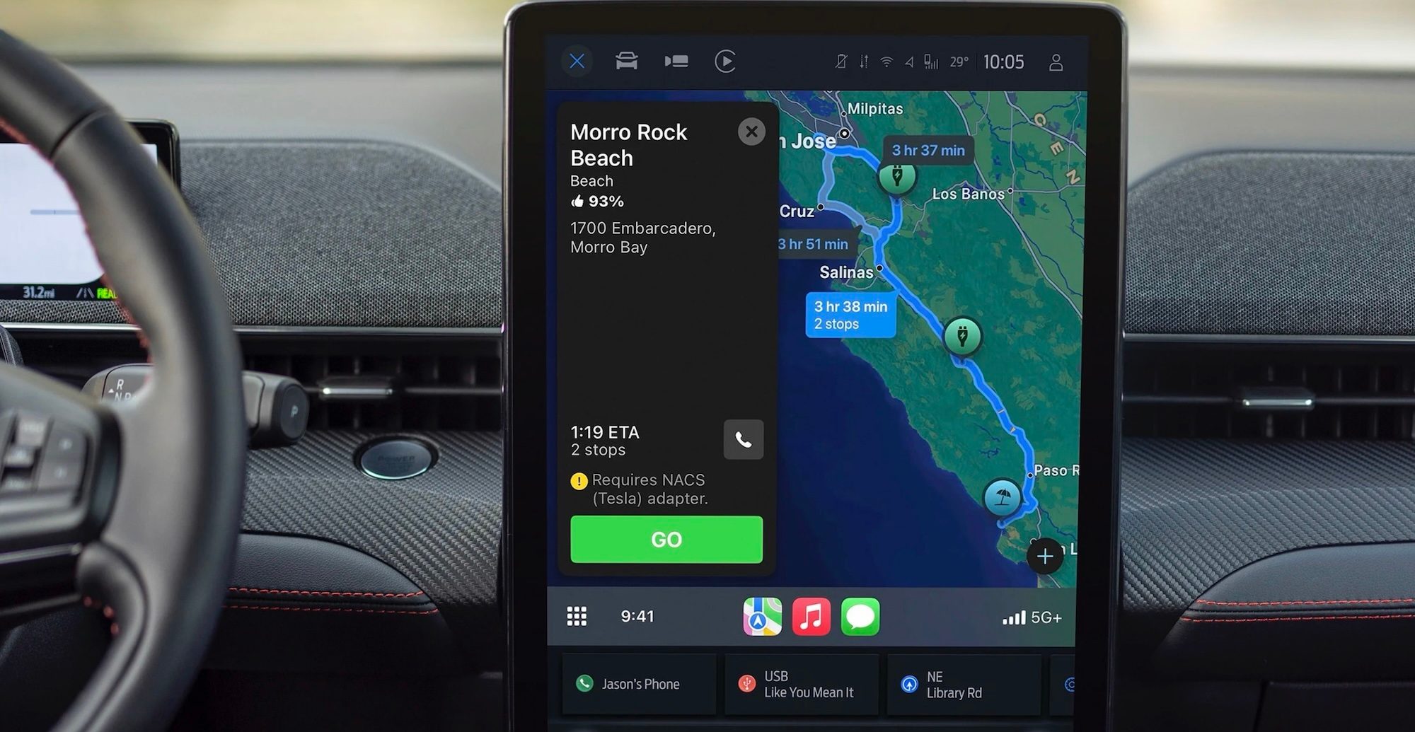 Apple Maps EV Routing добавила поддержку Tesla Supercharger (NACS) для водителей Ford