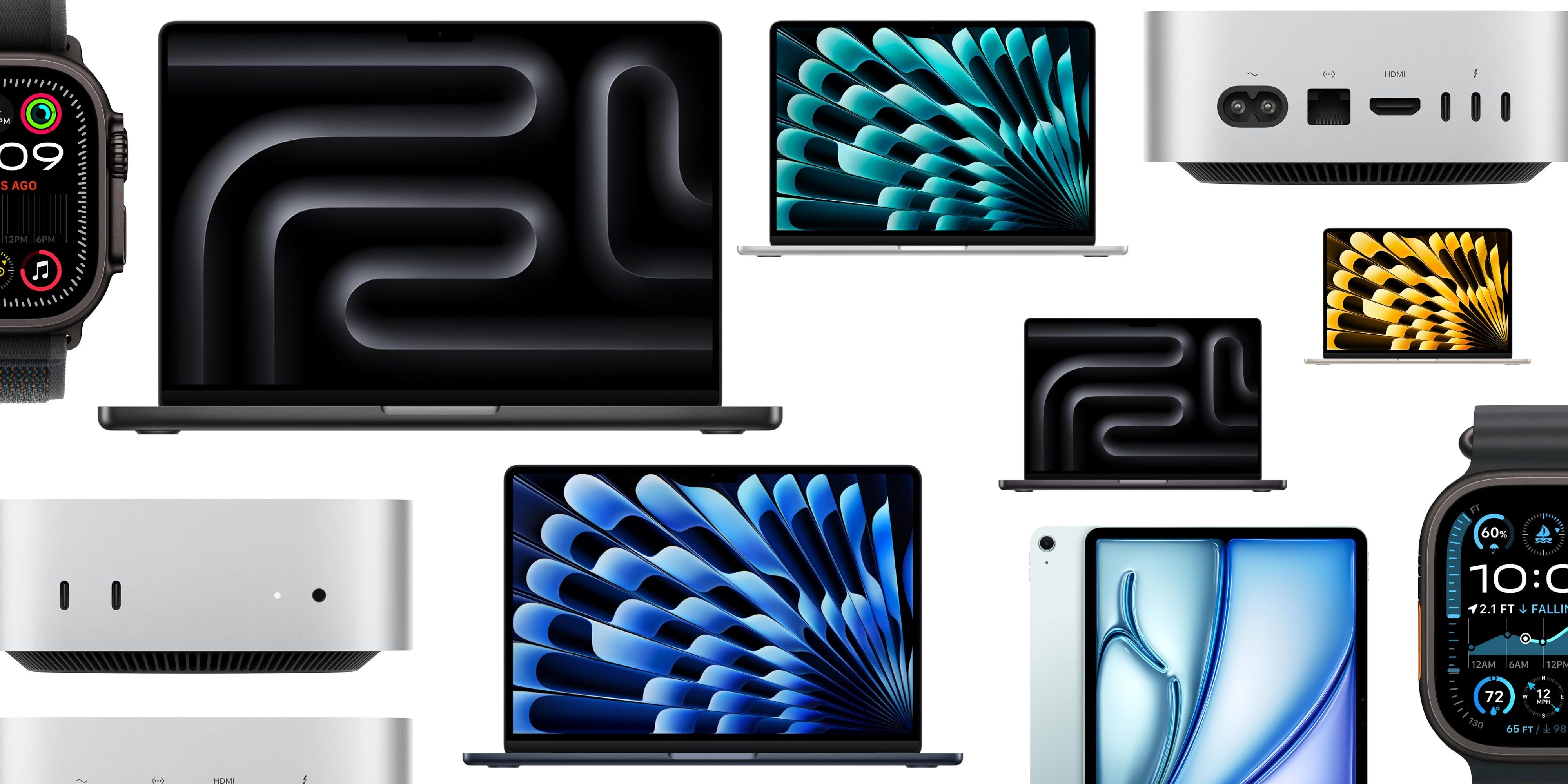 Скидки: MacBook Pro M4 со скидкой 200 долларов или M4 Pro со скидкой 300 долларов, MacBook Air M3 со скидкой 550 долларов от первоначальной цены, Apple Watch Ultra 2 и многое другое