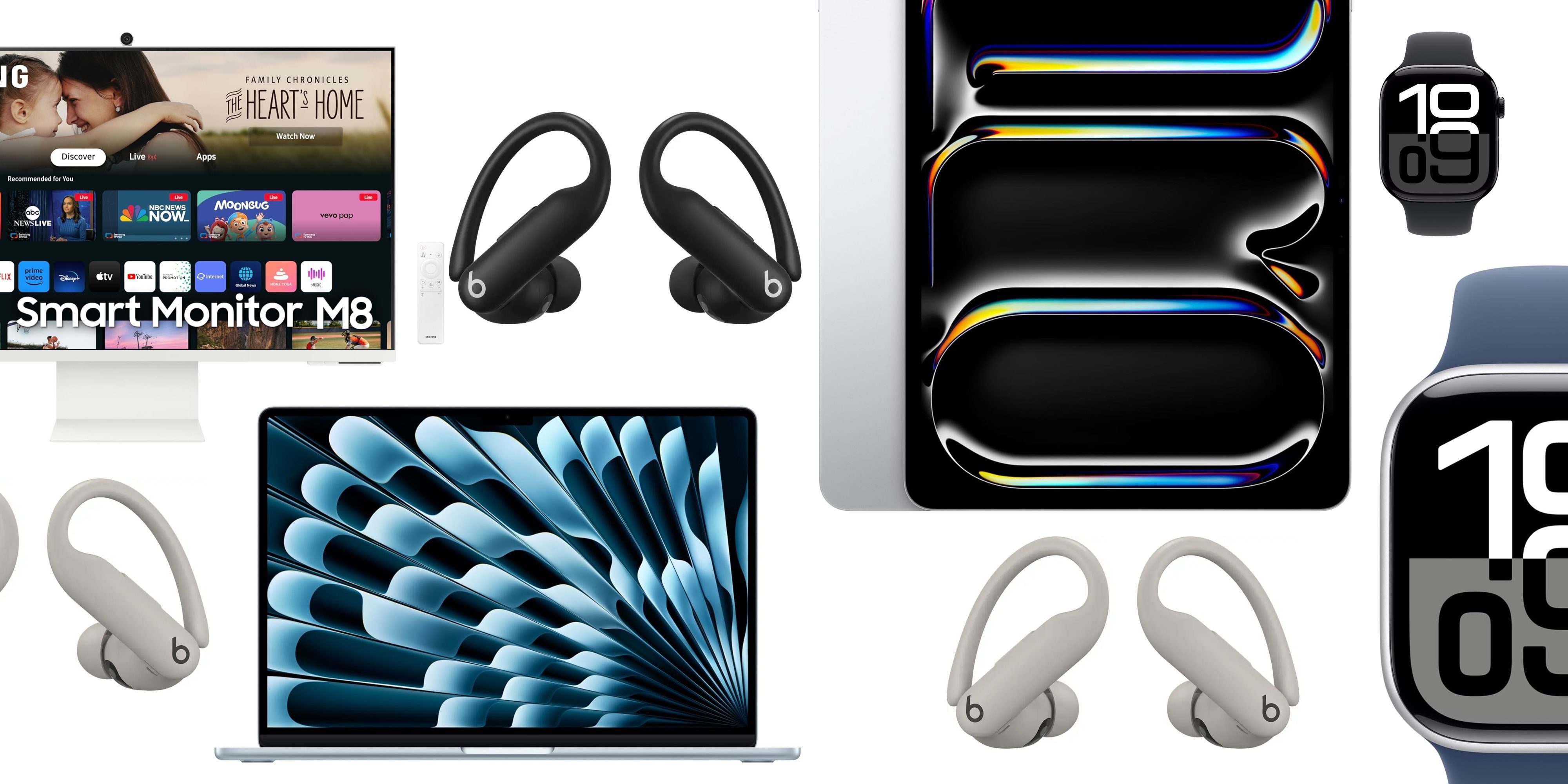 Сделки: iPad Pro M4 со скидкой 580 долларов, Powerbeats Pro 2, Smart Monitor для Mac mini, зарядные устройства и многое другое