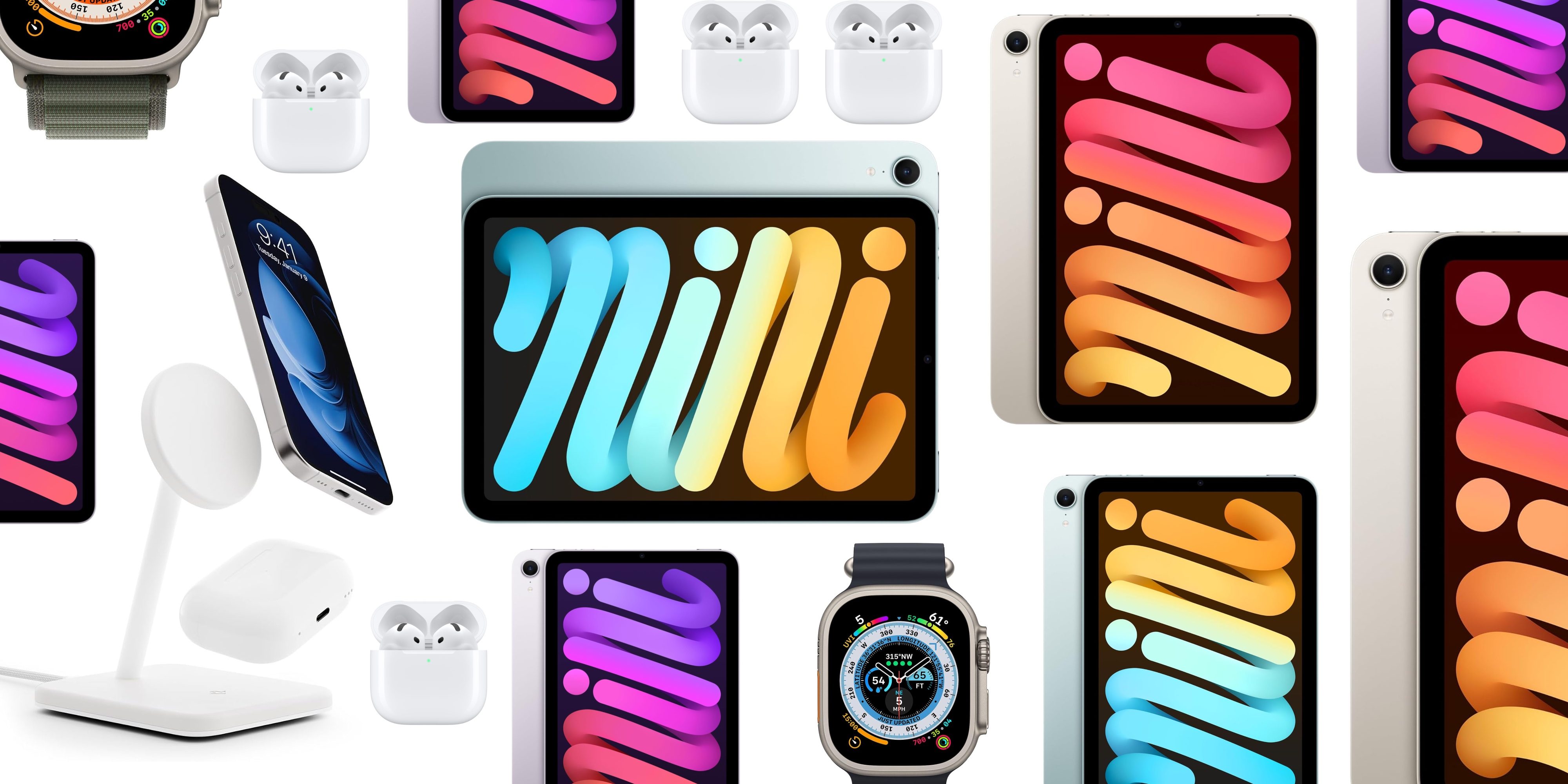 Скидки: iPad mini 7 на $100 дешевле, Apple Watch Ultra на $409 дешевле, зарядная подставка Twelve South Qi2, наушники Bose и другое