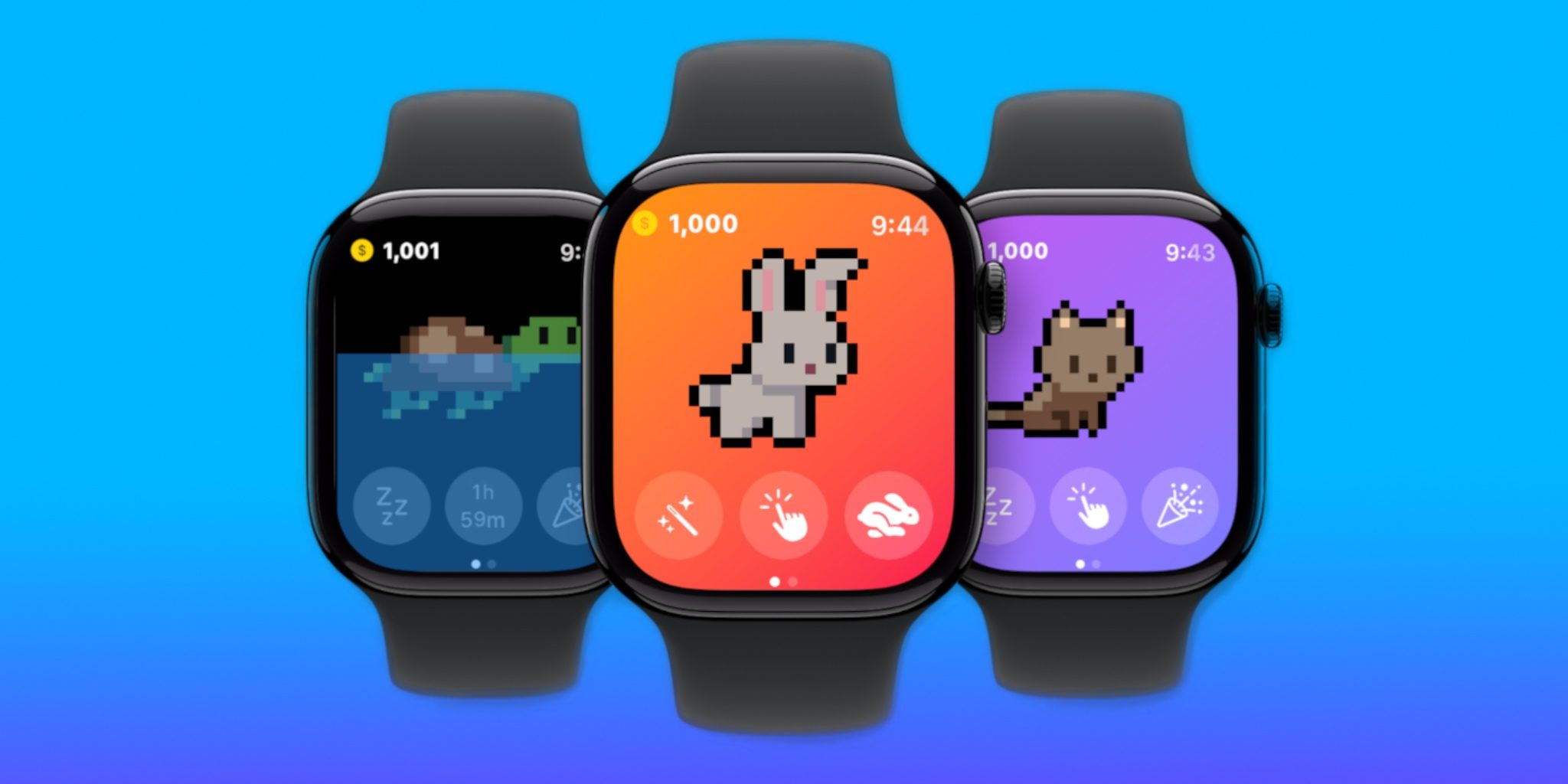 Инди-приложения: «Pixel Paws» — веселая игра с цифровыми питомцами для вашего Apple Watch