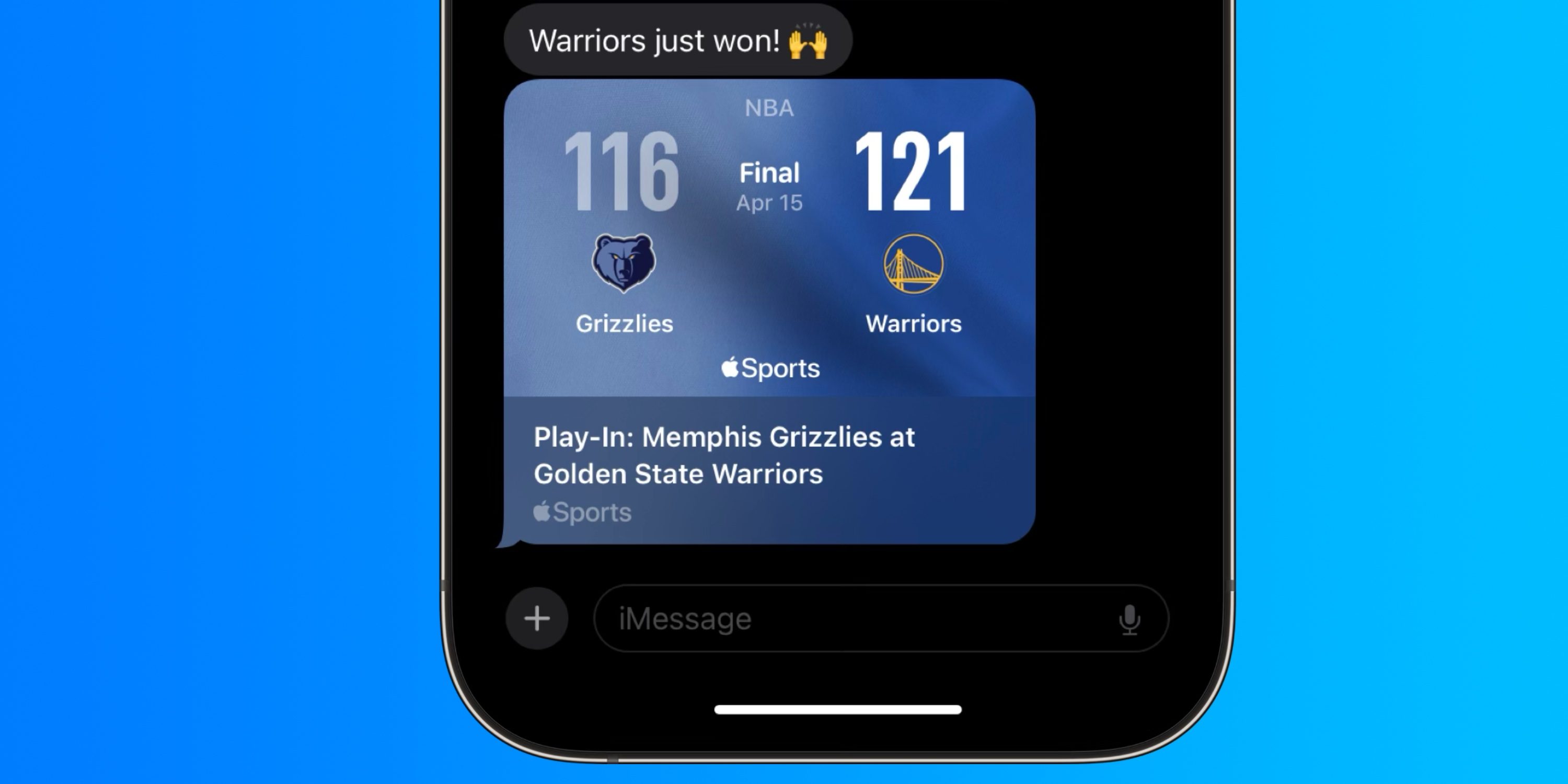 Apple Sports снова одержала победу благодаря новой функции Game Card Sharing