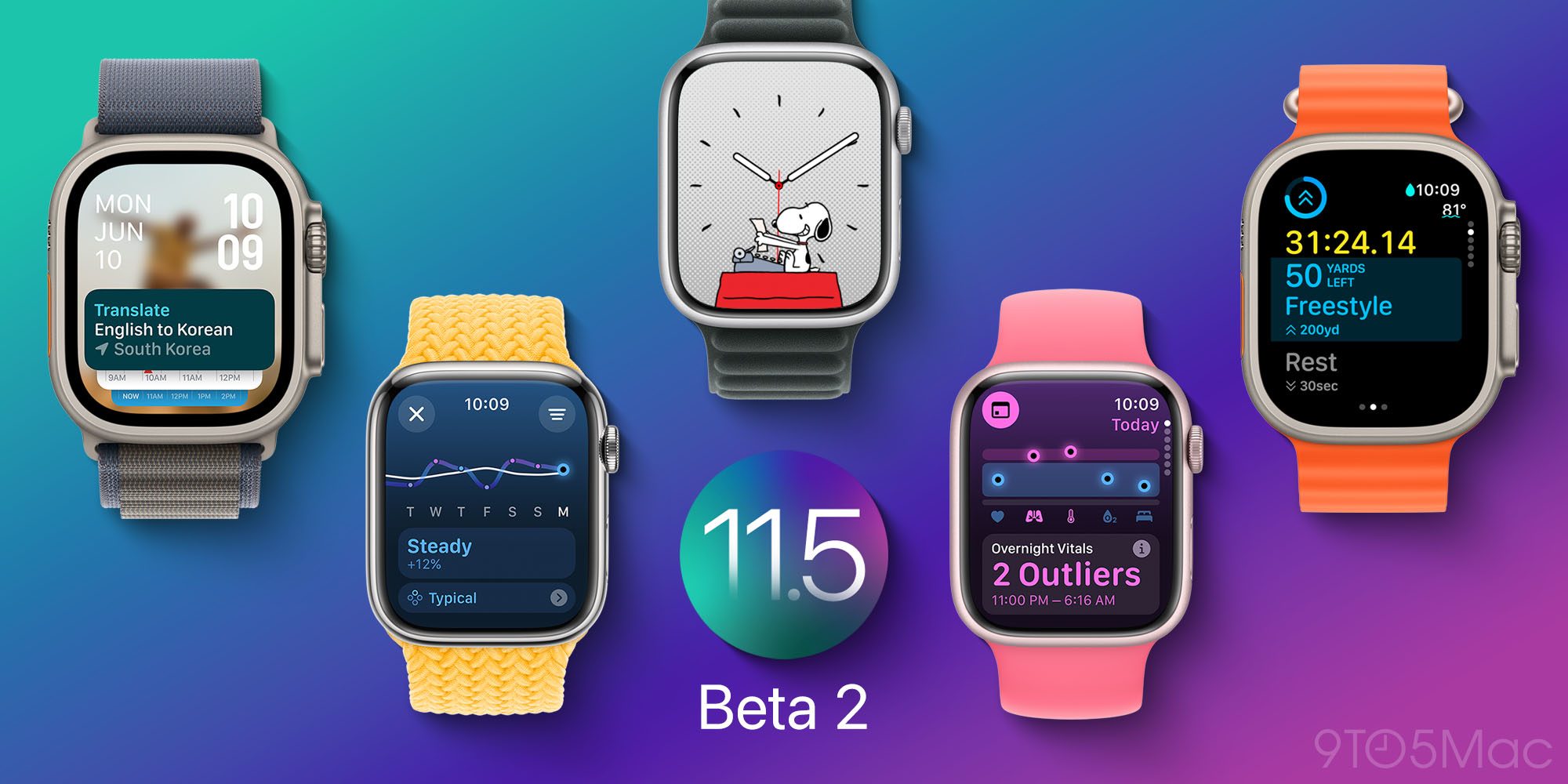 Apple выпустила бета-версию 2 watchOS 11.5, visionOS 2.5 и других систем