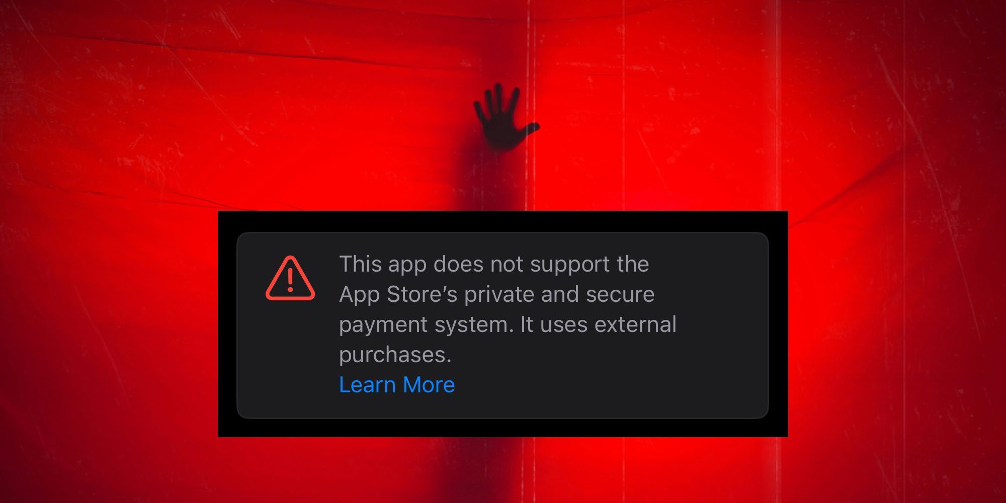 Apple использует сомнительное предупреждение для приложений, купленных через сторонние платежные системы [Обновлено]