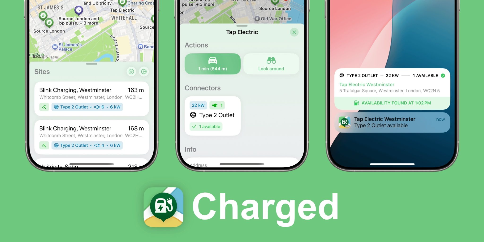 Инди-приложение месяца: «Charged» — ваш универсальный помощник в поиске зарядных станций для электромобилей