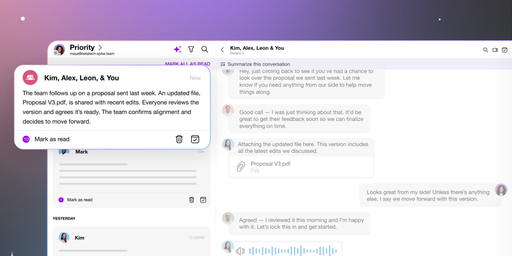 Apple @ Work: Spike AI Feed — отличный пример правильного использования ИИ на рабочем месте