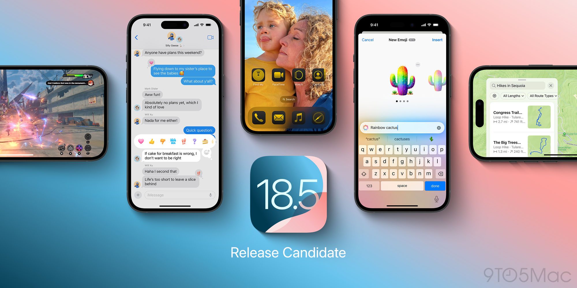 Доступен кандидат на выпуск iOS 18.5 с примечаниями к выпуску