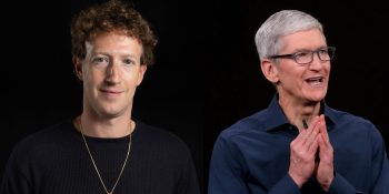 Mark Zuckerberg and Tim Cook