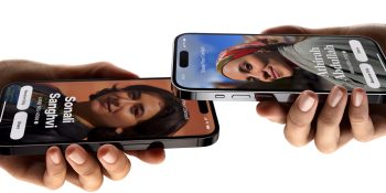 Three AirDrop vulnerabilities discovered, with Apple working on a full fix | Two iPhones exchanging contact details via AirDrop