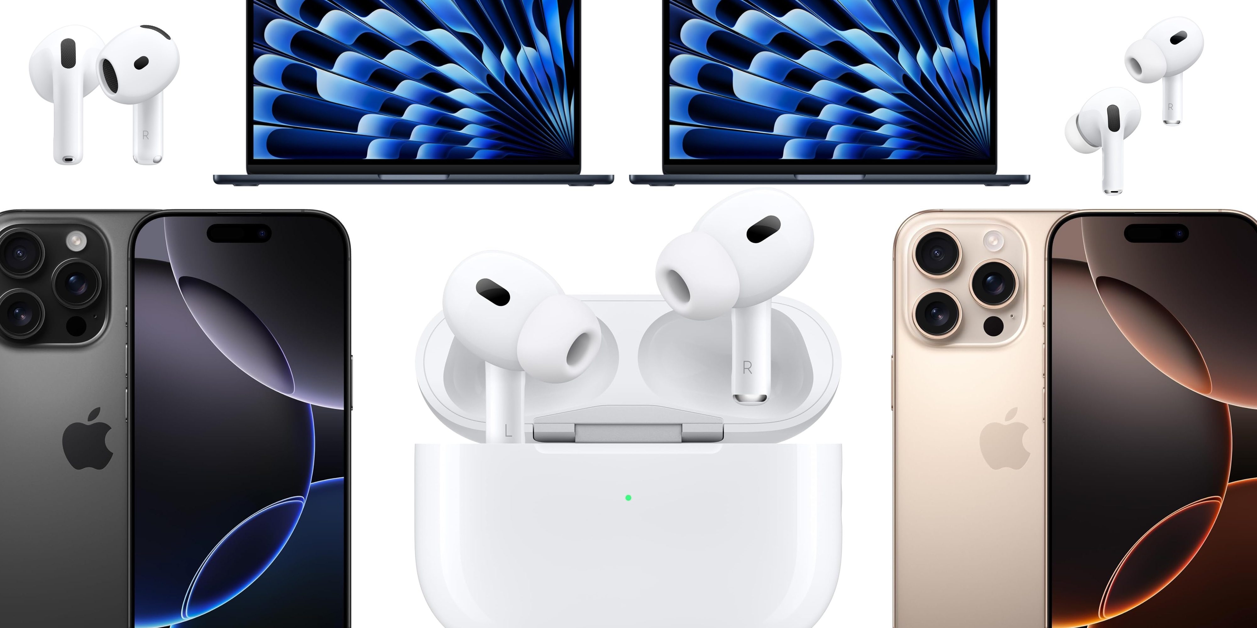 Сделки: AirPods Pro 2 со скидкой 50% (восстановленные), MacBook Air M4 на 180 долларов дешевле, iPhone 16 Pro Max до 399 долларов дешевле и другие
