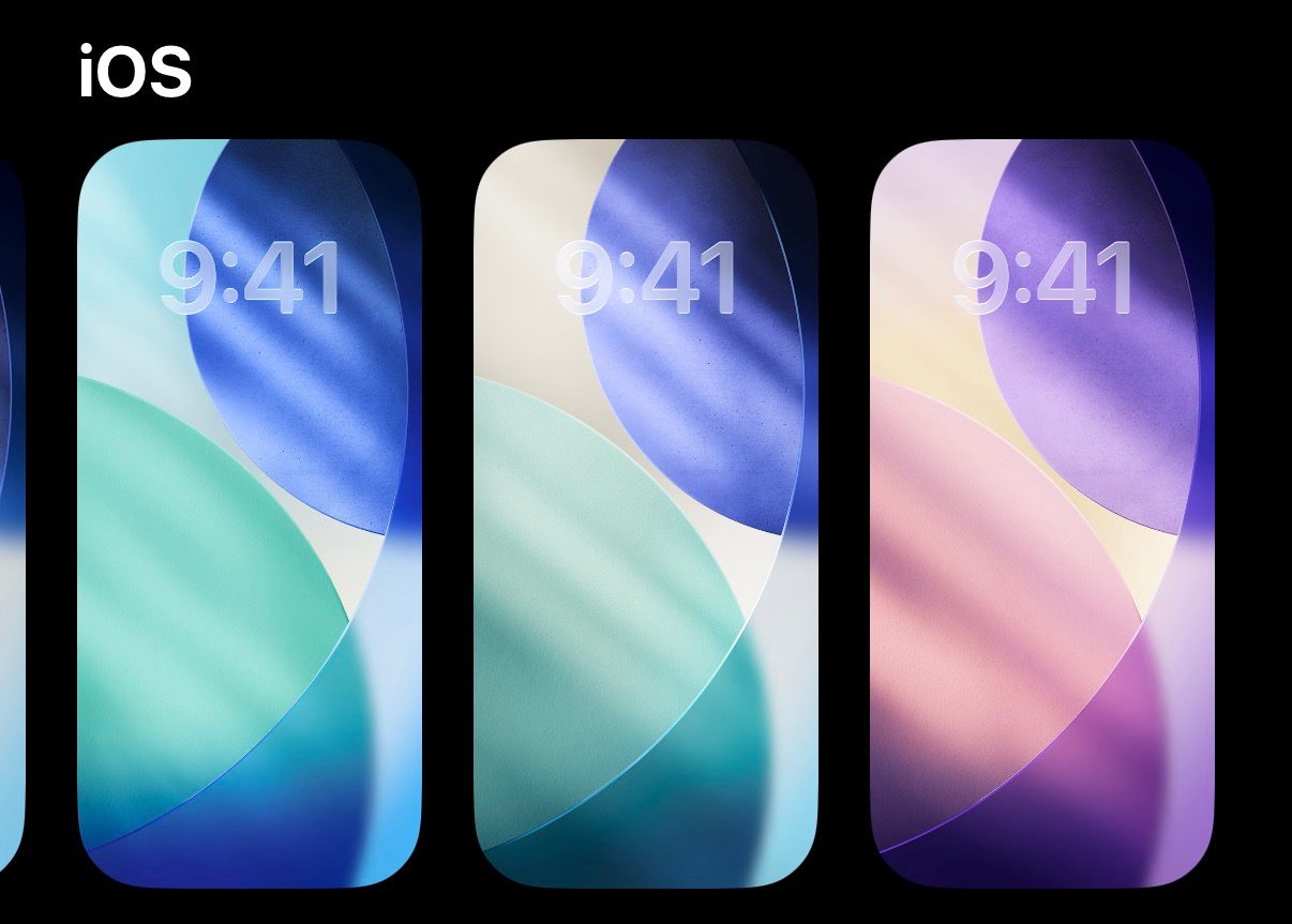 Nouveaux fonds d'écran iOS 26
