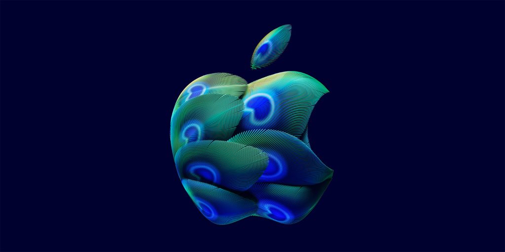 More great wallpaper in the run-up to two more Apple Stores in India | Peacock wallpaper shown