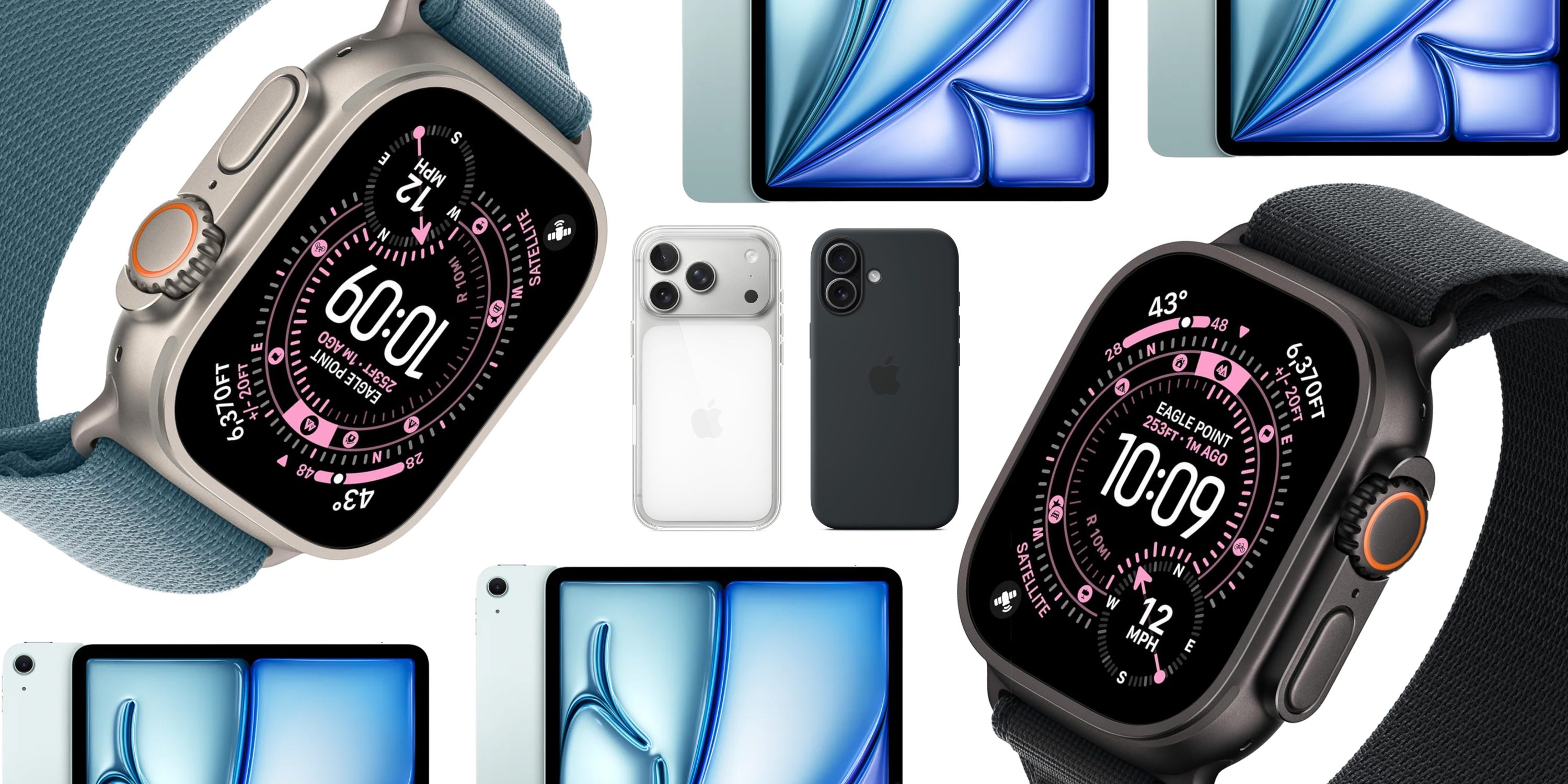 Скидки: Apple Watch Ultra 3 на $65 дешевле, Ultra 2 на $150 дешевле, iPad Air M3 на $150 дешевле, прозрачные чехлы Apple для iPhone 17/Pro и многое другое