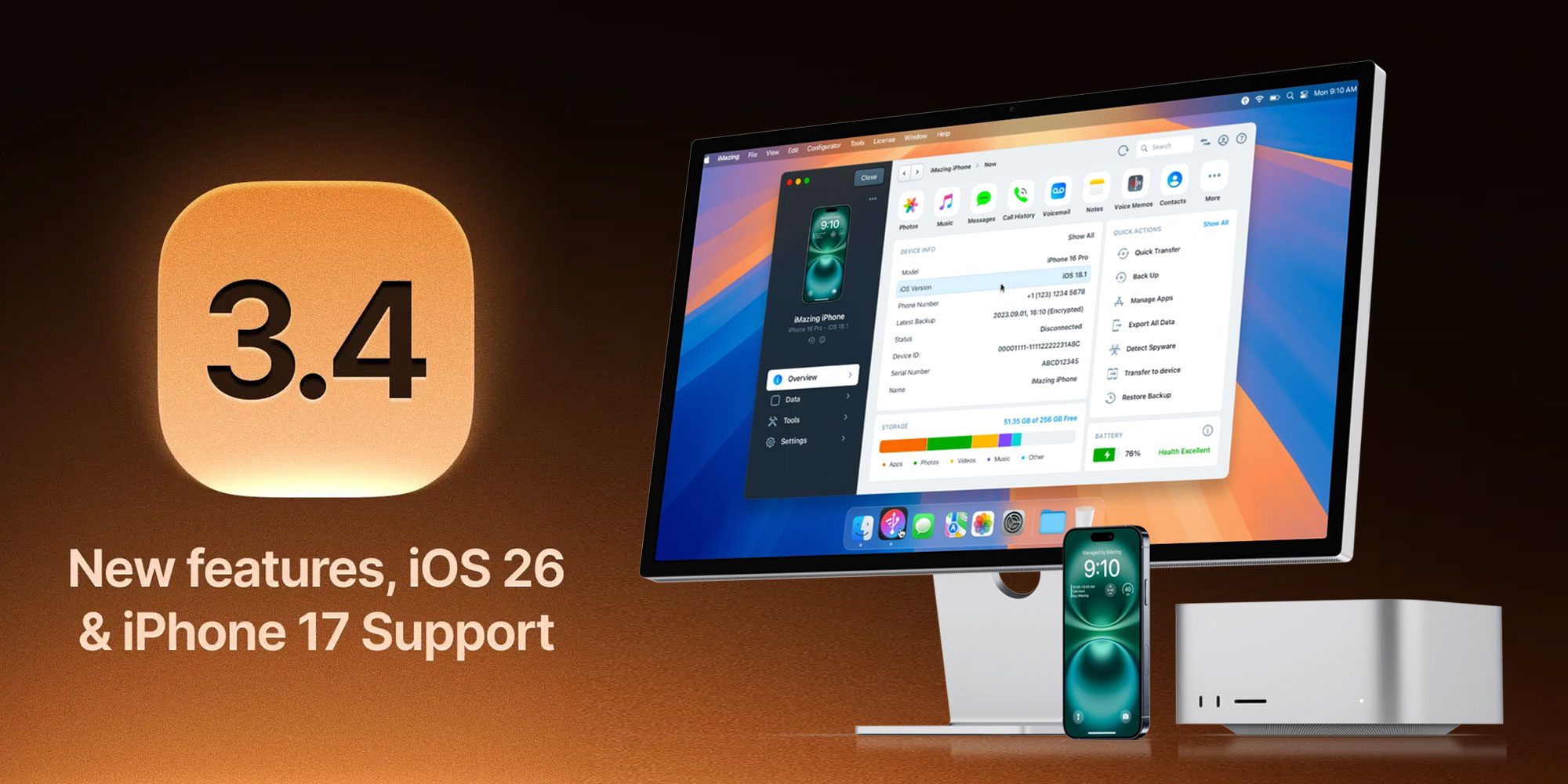 iMazing 3.4: получите профессиональный контроль над вашим iPhone со скидкой 20%