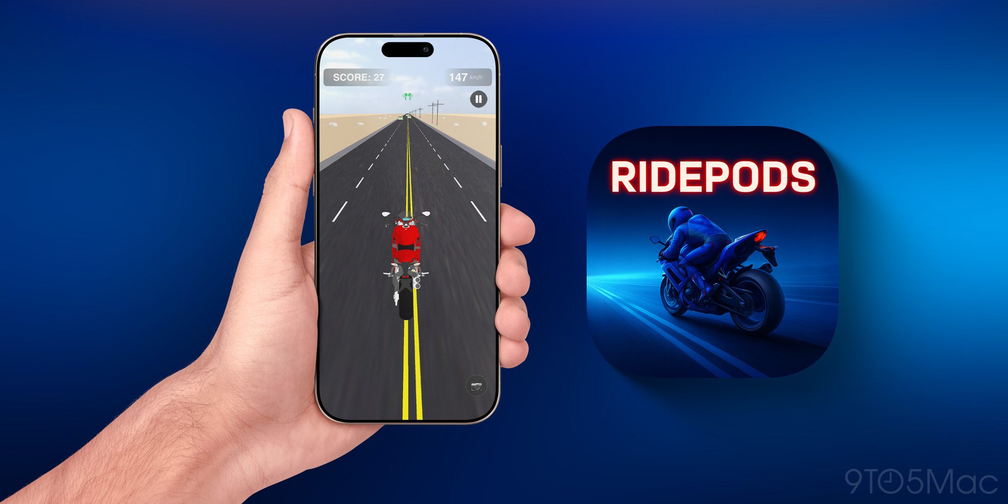Новая игра для iPhone RidePods использует хитроумный трюк с AirPods для управления
