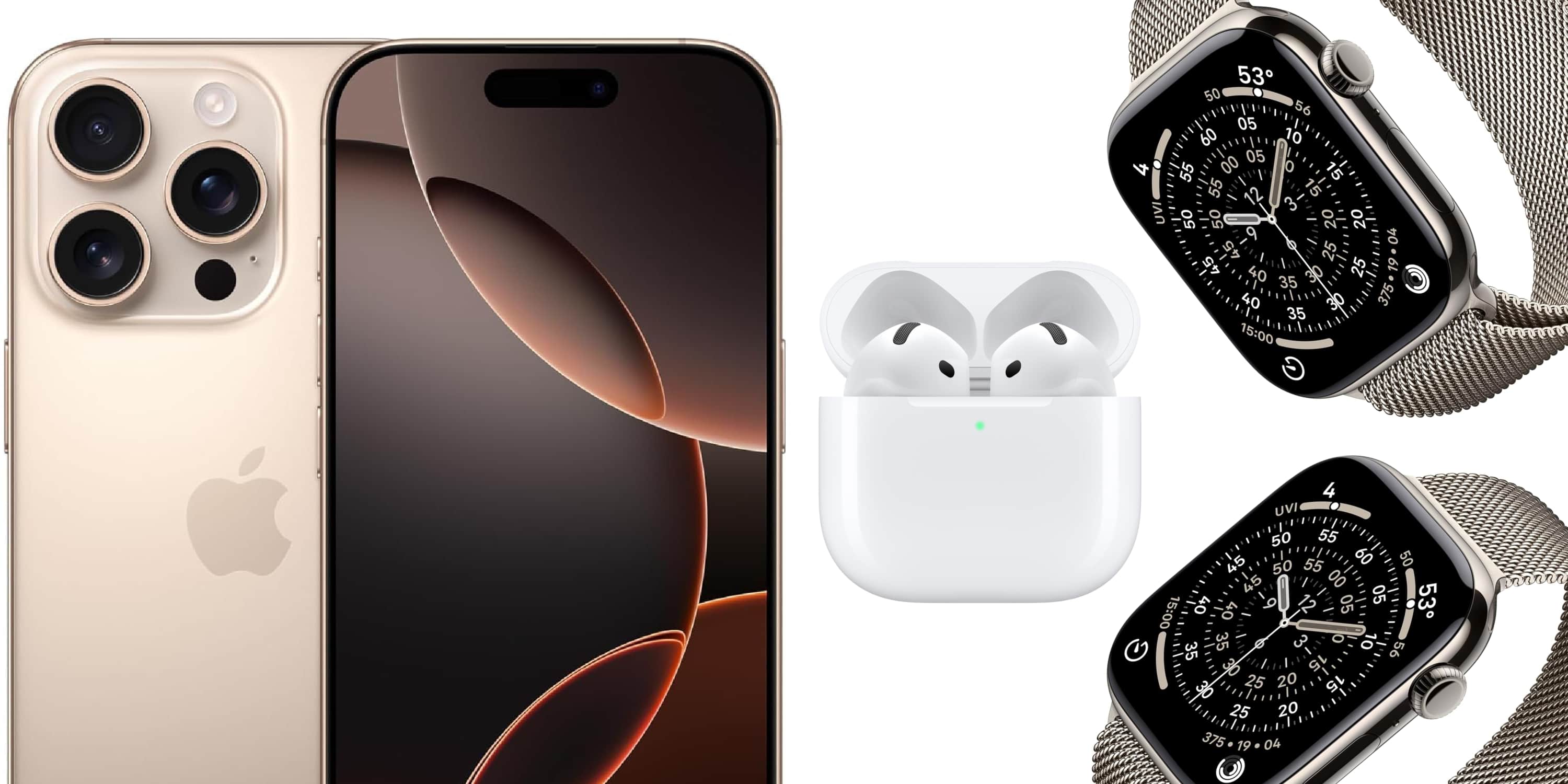 スマートフォン本体 iPhone16 Pro 512GB AppleWatch10 AirPods4 新しいiPhone 16、Apple Watch、AirPodsのラインナップへの