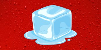 Former veteran Apple marketing exec challenges Tim Cook on human rights over ICEBlock | ICEBlock logo on red background with water droplets
