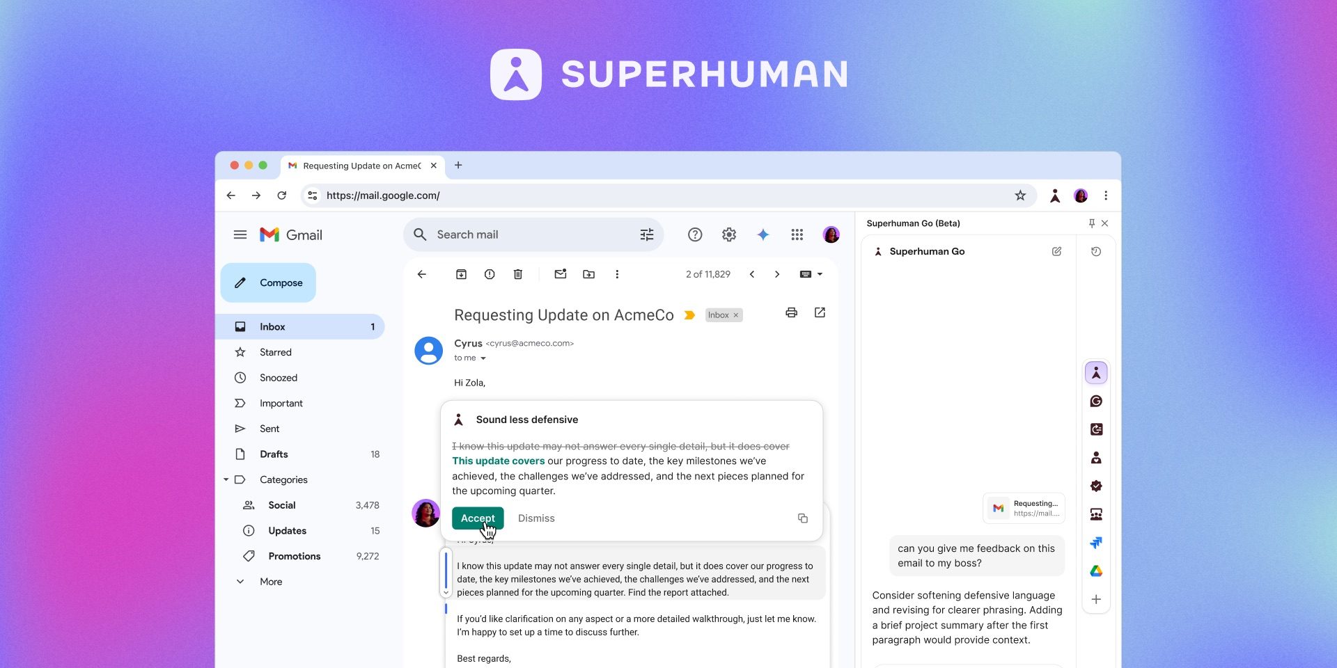 Grammarly становится Superhuman, получая новые возможности без дополнительной платы (пока)