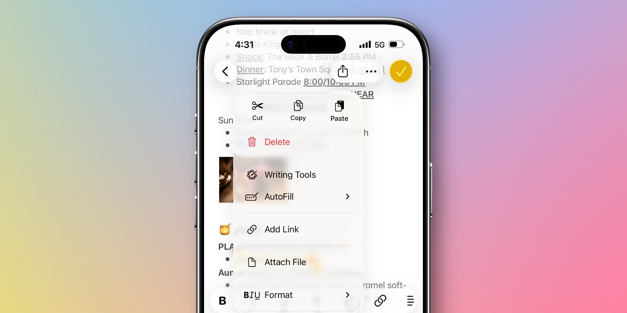 Ios Notes Buttons Apple Notes in iOS 26.1 adds new swipe gesture for power users - 9to5Mac