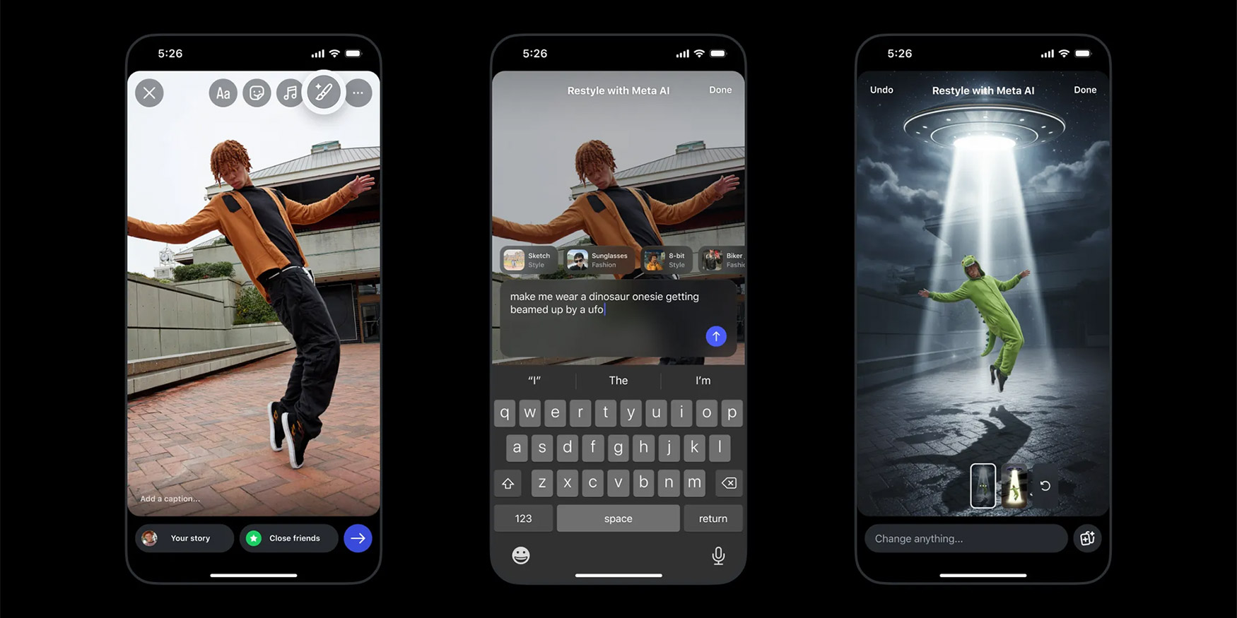 photo of Instagram Stories now support AI-powered edits with the new Restyle tool image