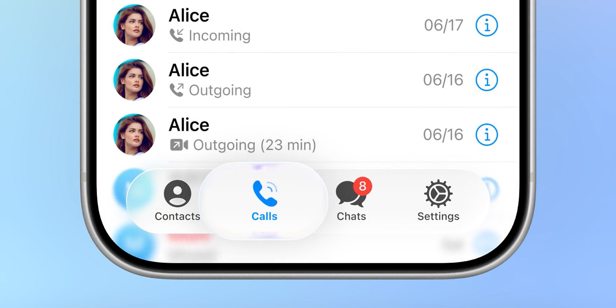 Telegram внедряет дизайн, похожий на Liquid Glass, без необходимости iOS 26