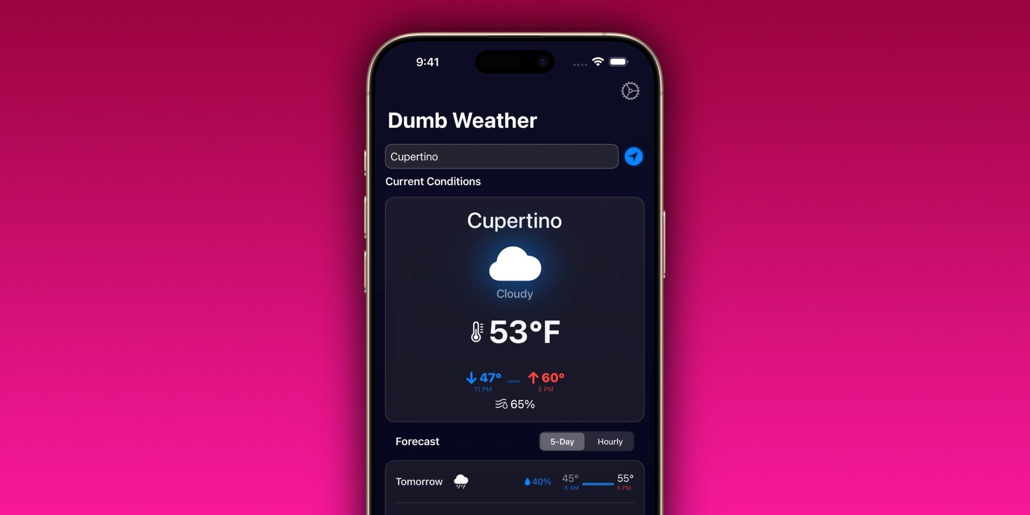Обзор инди-приложения: «Dumb Weather» предлагает прогноз без лишнего шума