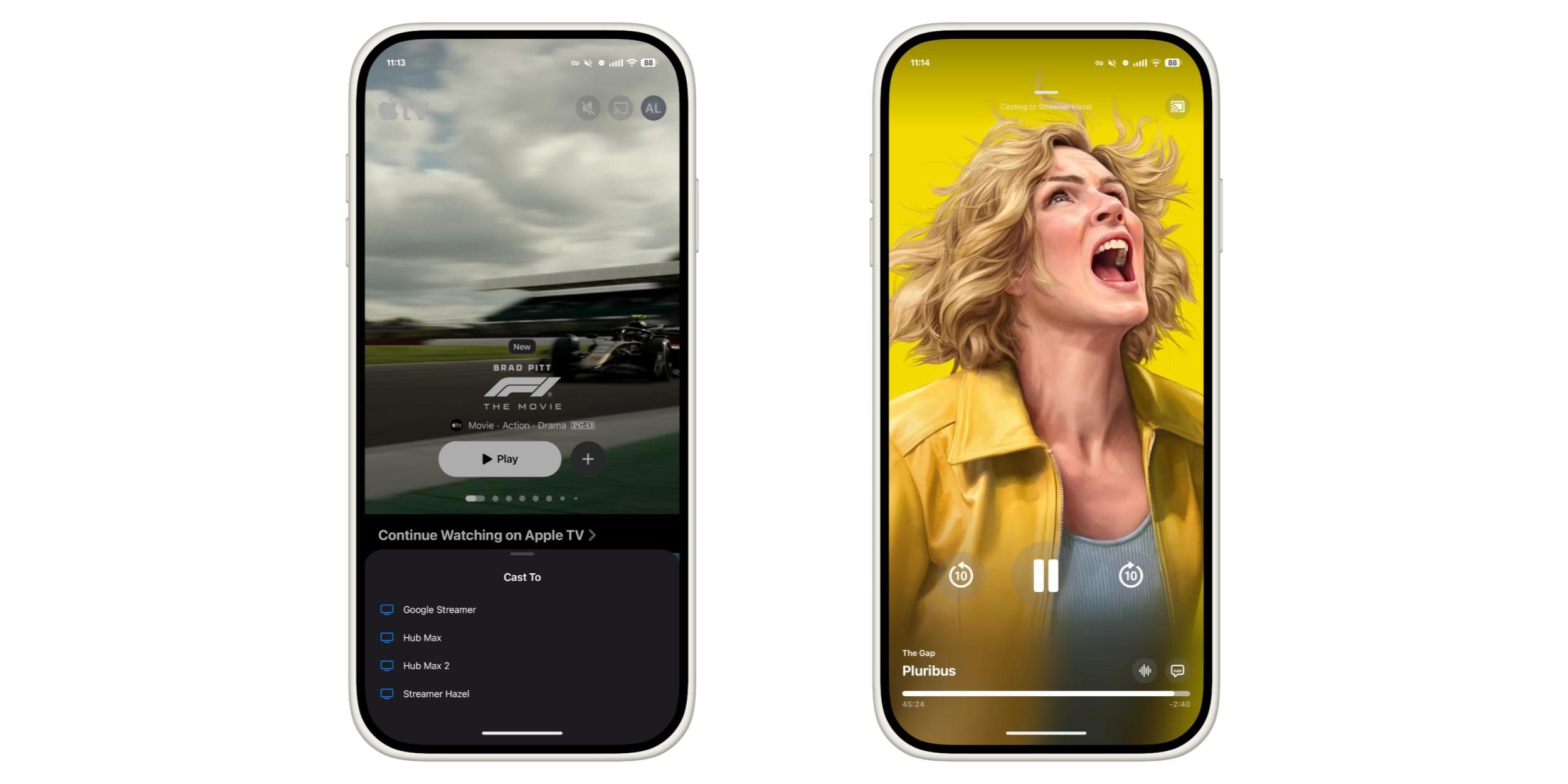 Обновление приложения Apple TV получило поддержку Google Cast на Android