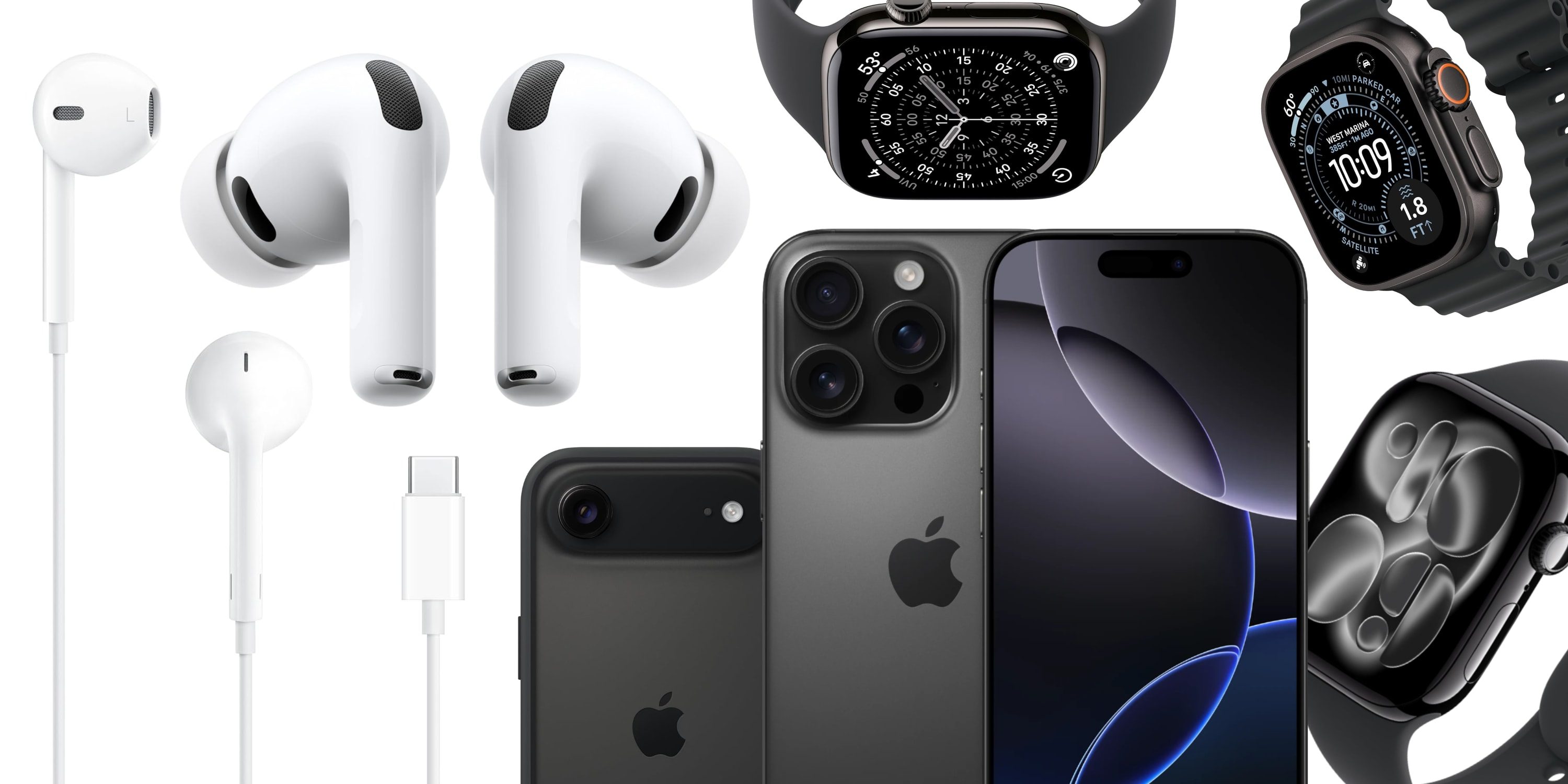 Акции: Apple Watch Ultra 2 черные со скидкой $250, iPhone 16 Pro Max со скидкой более $600, Mac mini, AirPods и другое