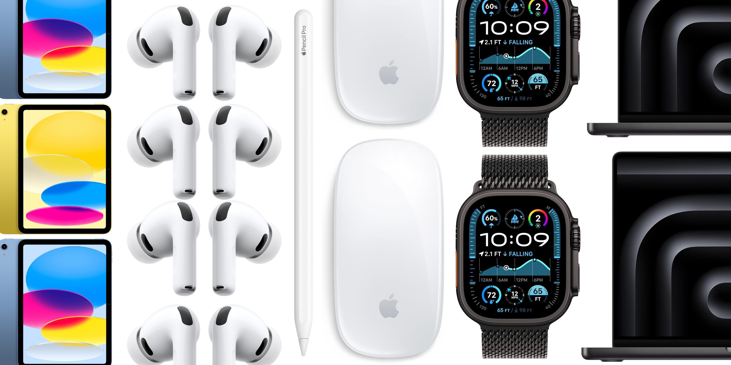 Скидки: iPad за $274, MacBook M5 на 24 ГБ со скидкой $250, Apple Pencil Pro, Magic Mouse и др.