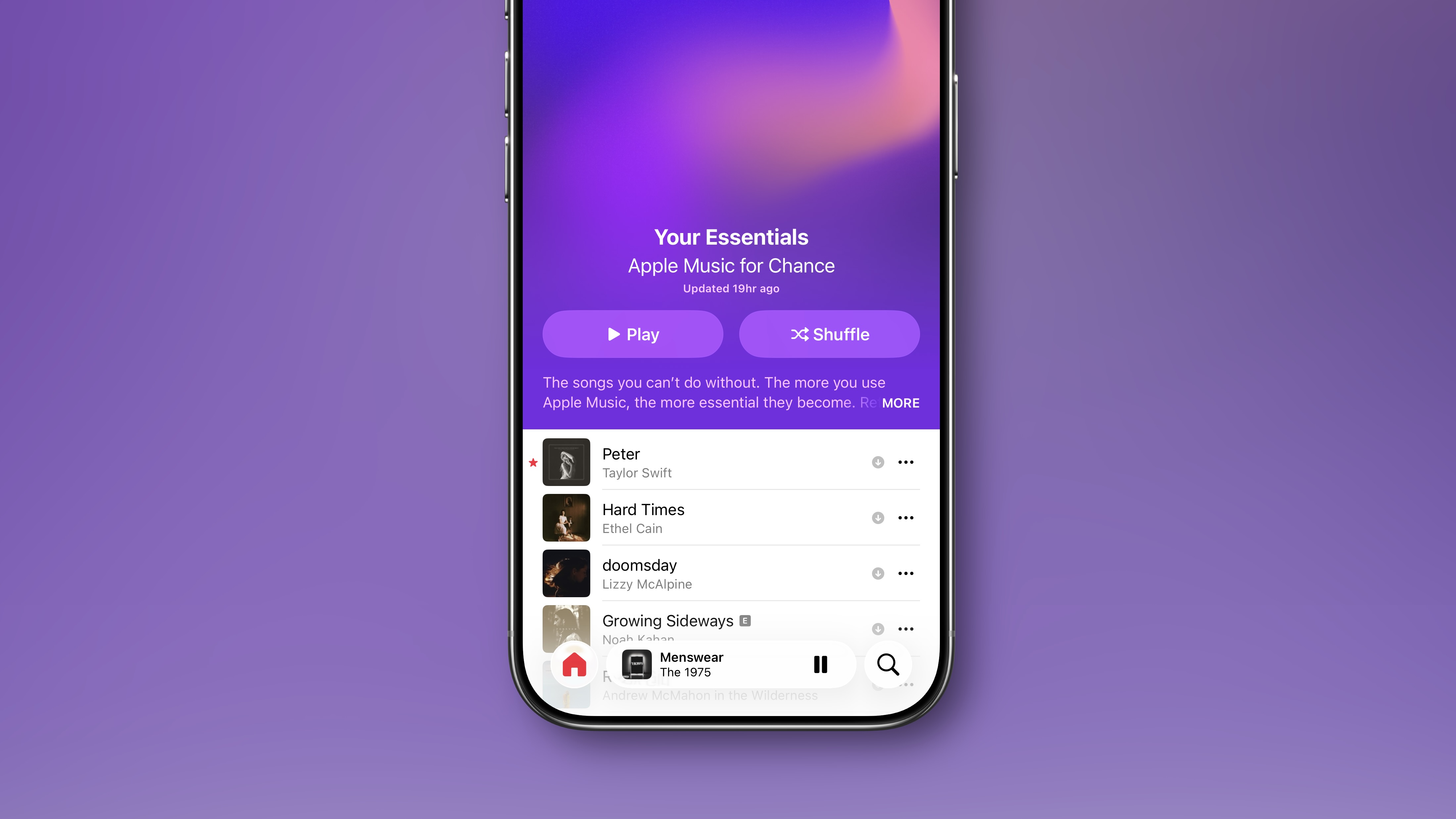 Apple Music renames ‘Favorites Mix’ playlist to ‘Your Essentials’