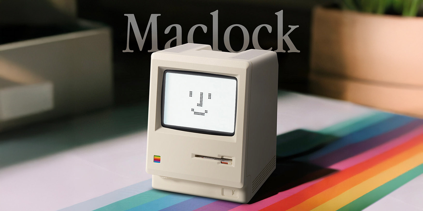 photo of Maclock is an adorable desk clock for 1984 Macintosh lovers image