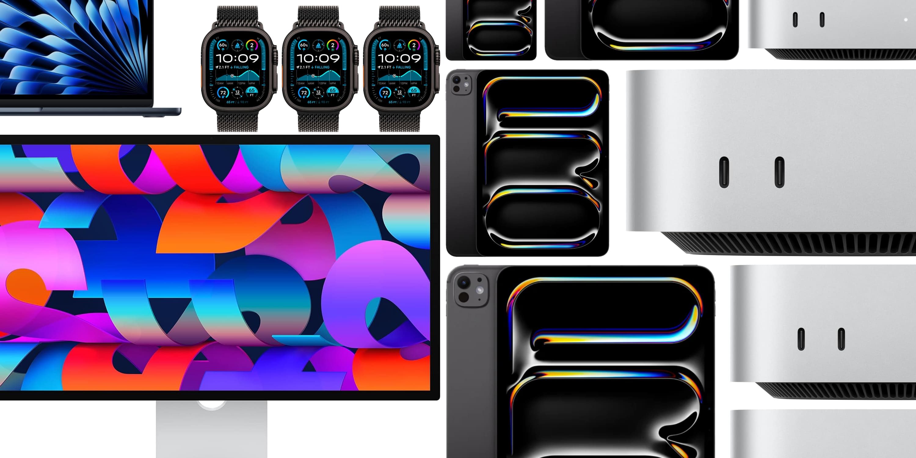 Скидки: iPad Pro M4 со скидкой 699 долларов, Mac mini за 499 долларов, Apple Studio Display, AirPods Max со скидкой 99 долларов и другое