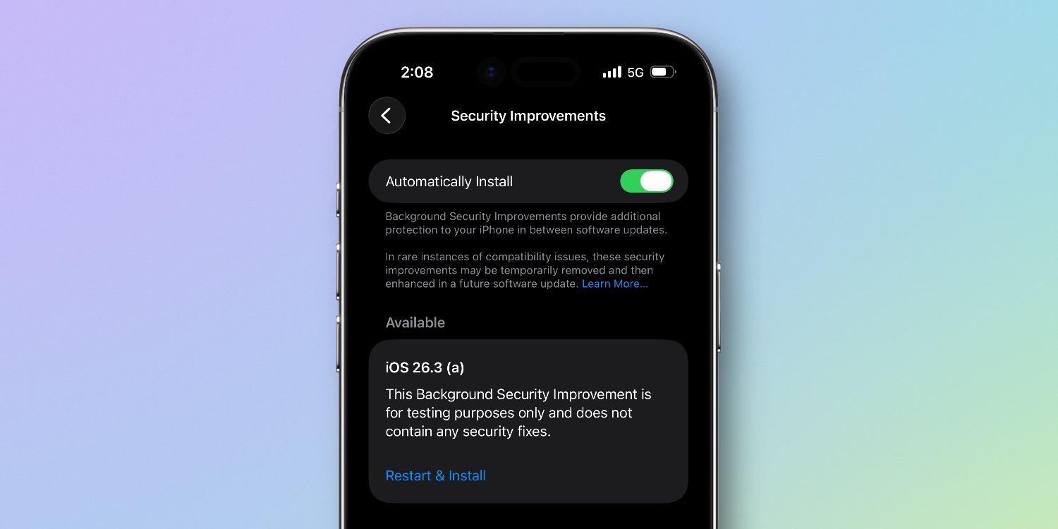 Apple releases iOS 26.3 security test for beta users, details here [U ...