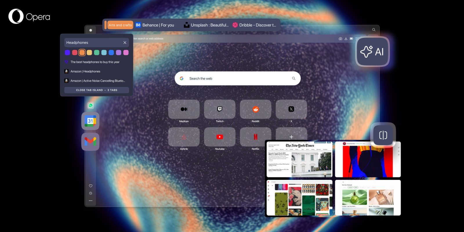 Opera One R3 rolls out with color-coded Tab Islands, dedicated soundscapes, more