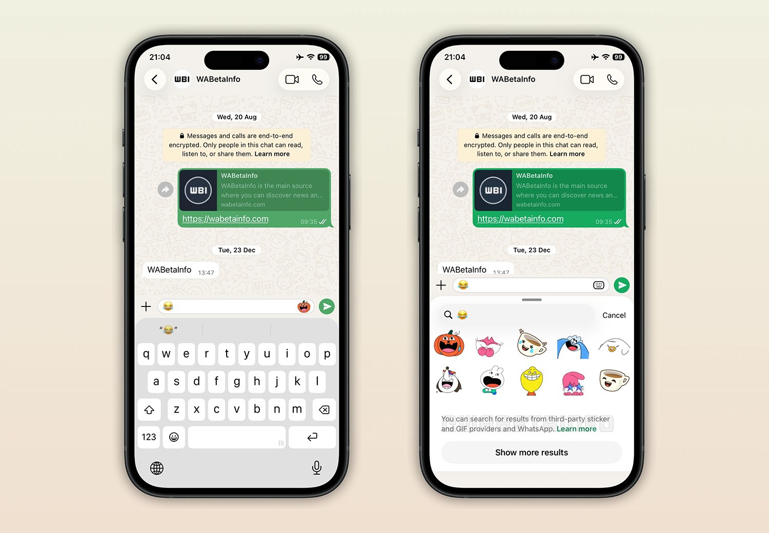 WhatsApp testing emoji-based sticker suggestions on iOS - 9to5Mac