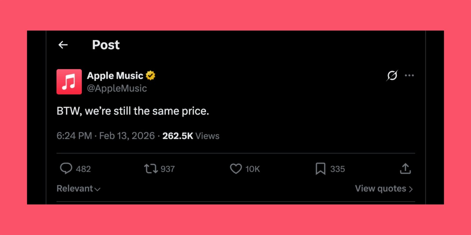 Apple Music pokes fun at latest Spotify price increase