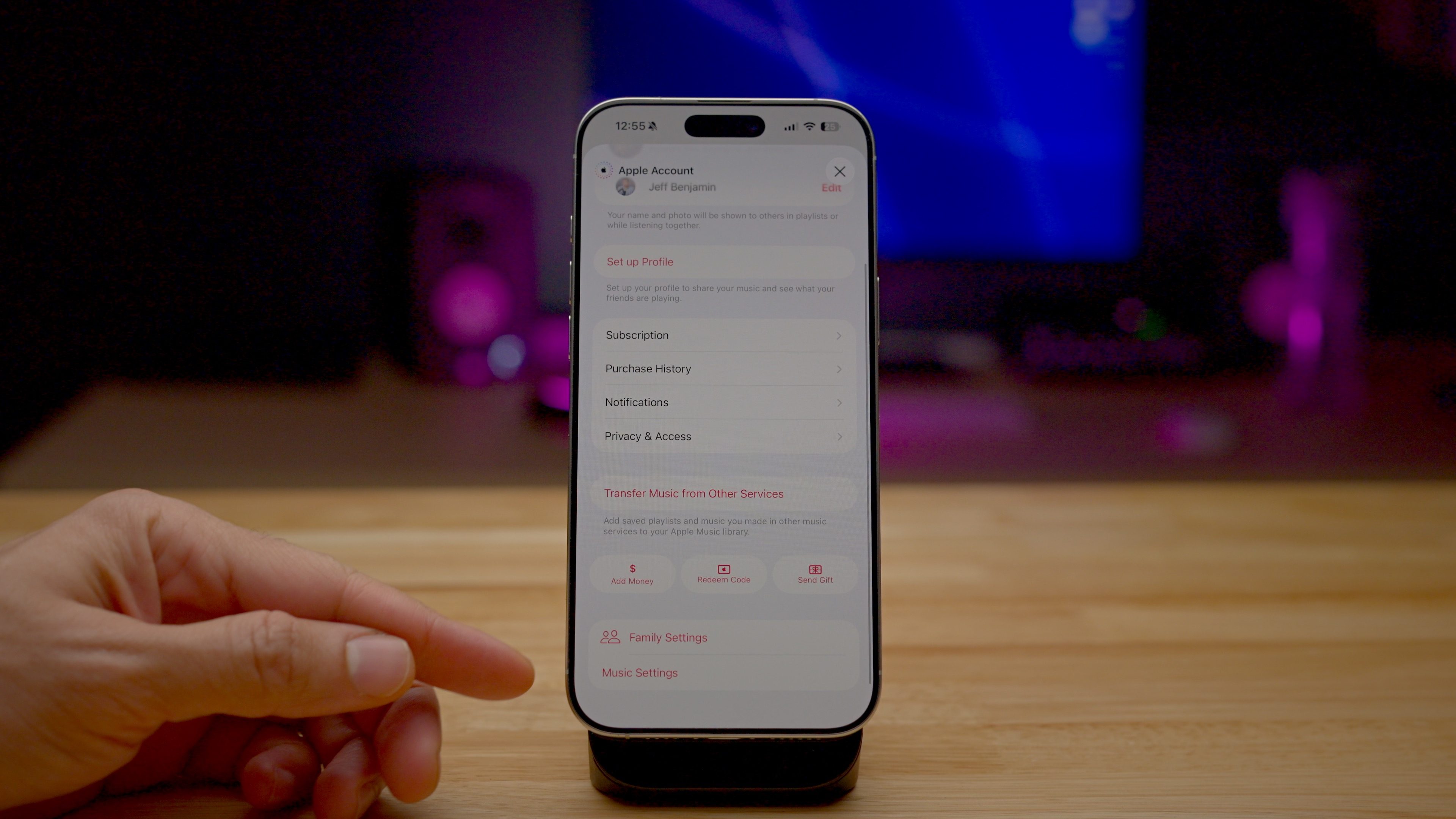 Configuración de música de iOS 26.4 Beta 2