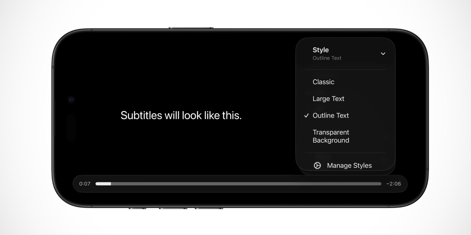 Apple is making it easier to customize how subtitles look on iPhone