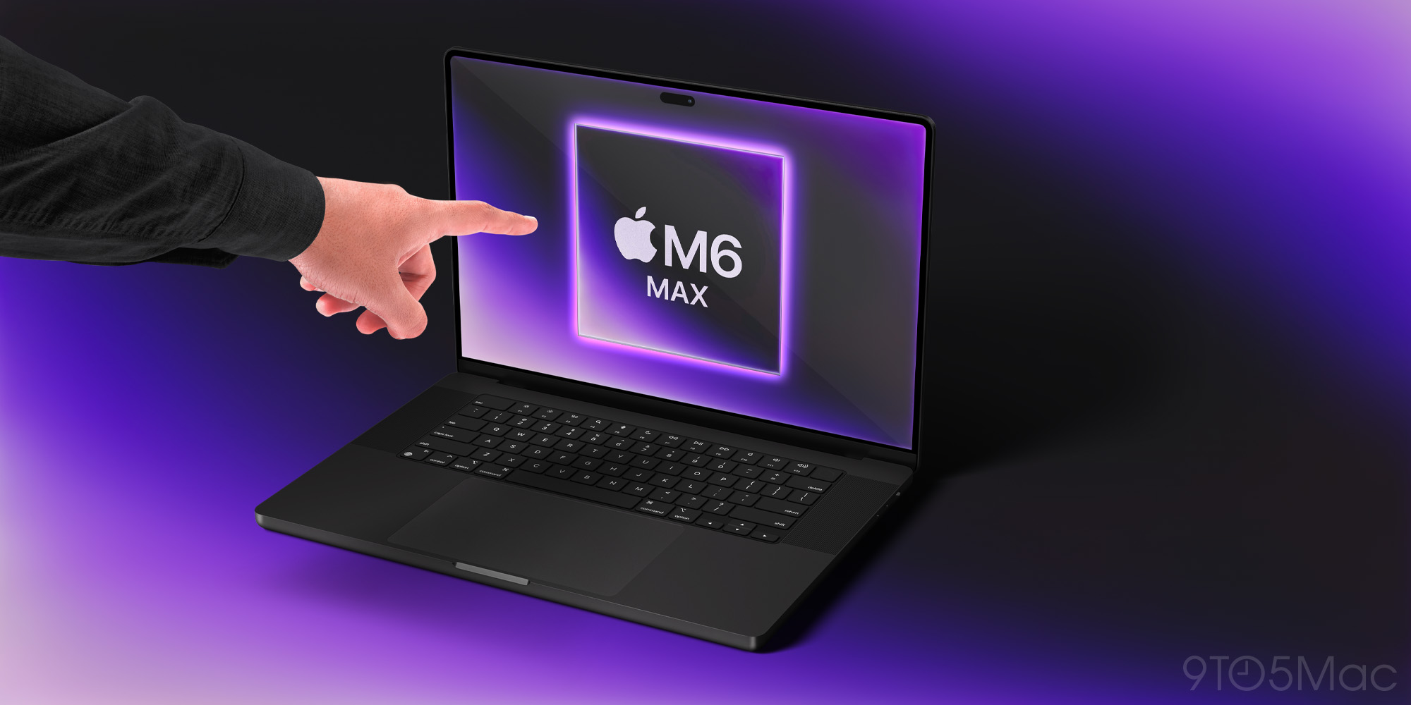 Touchscreen MacBook Pro mockup